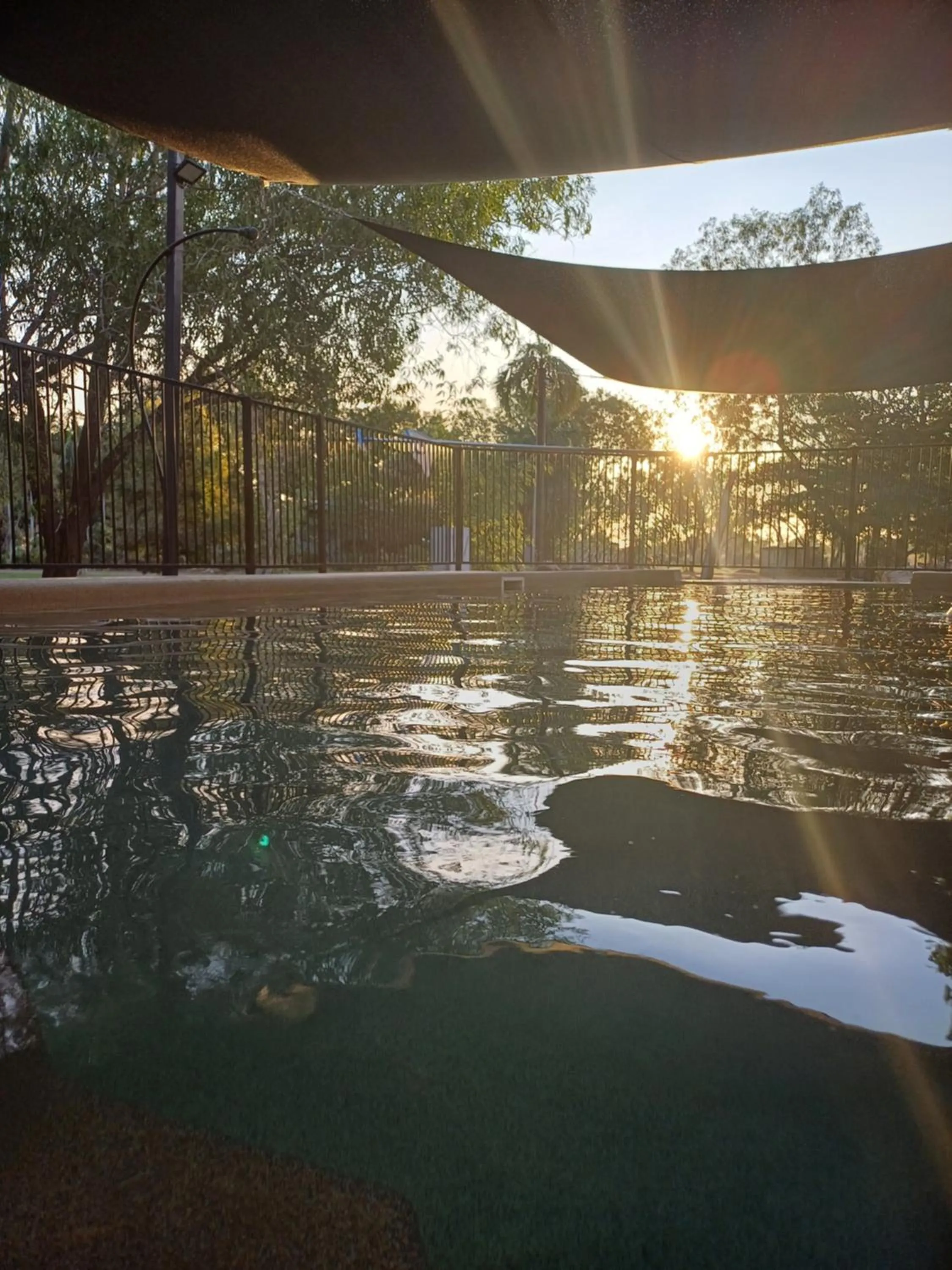 Swimming pool in AAOK Lakes Resort and Caravan Park