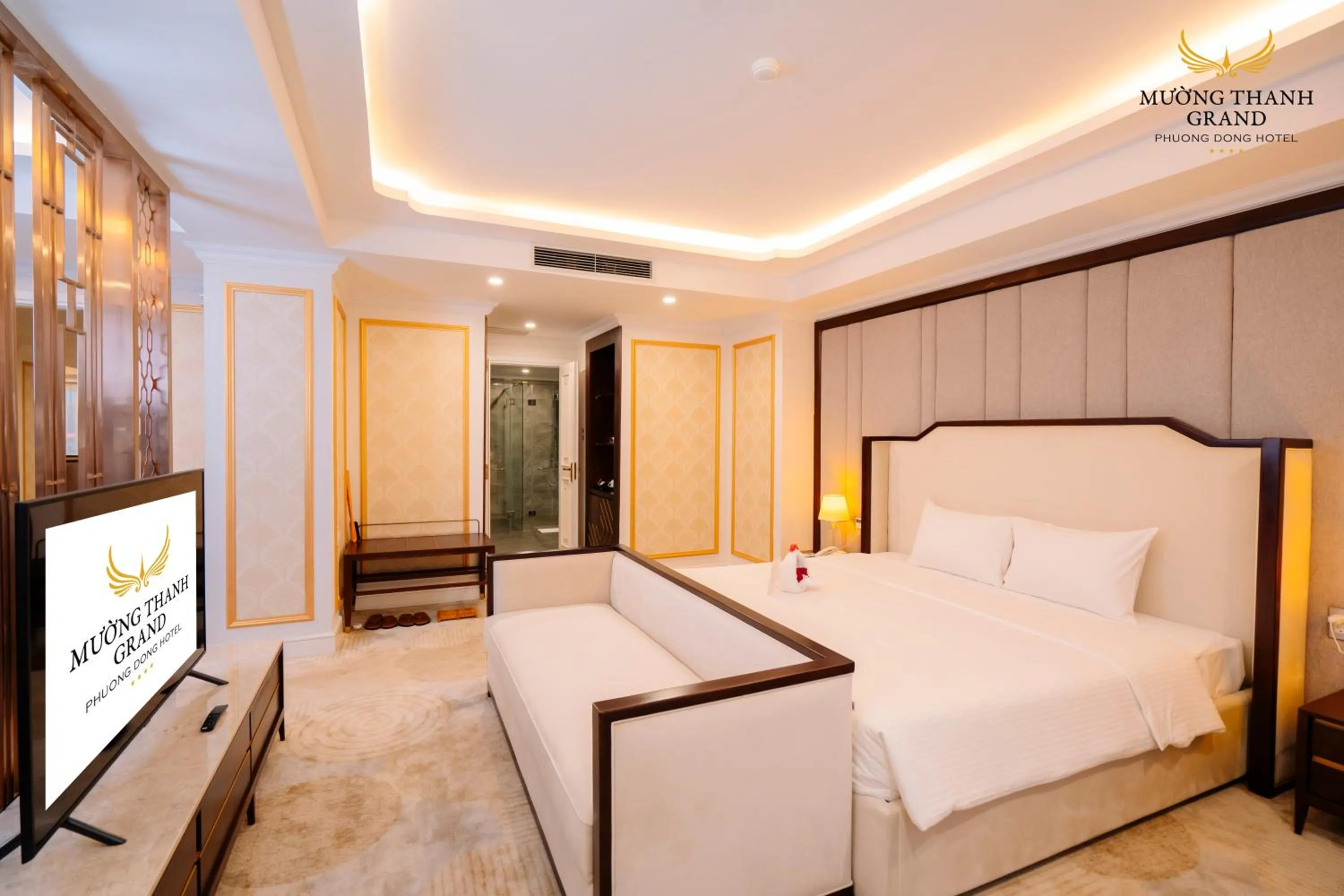Bed in Muong Thanh Grand Phuong Dong
