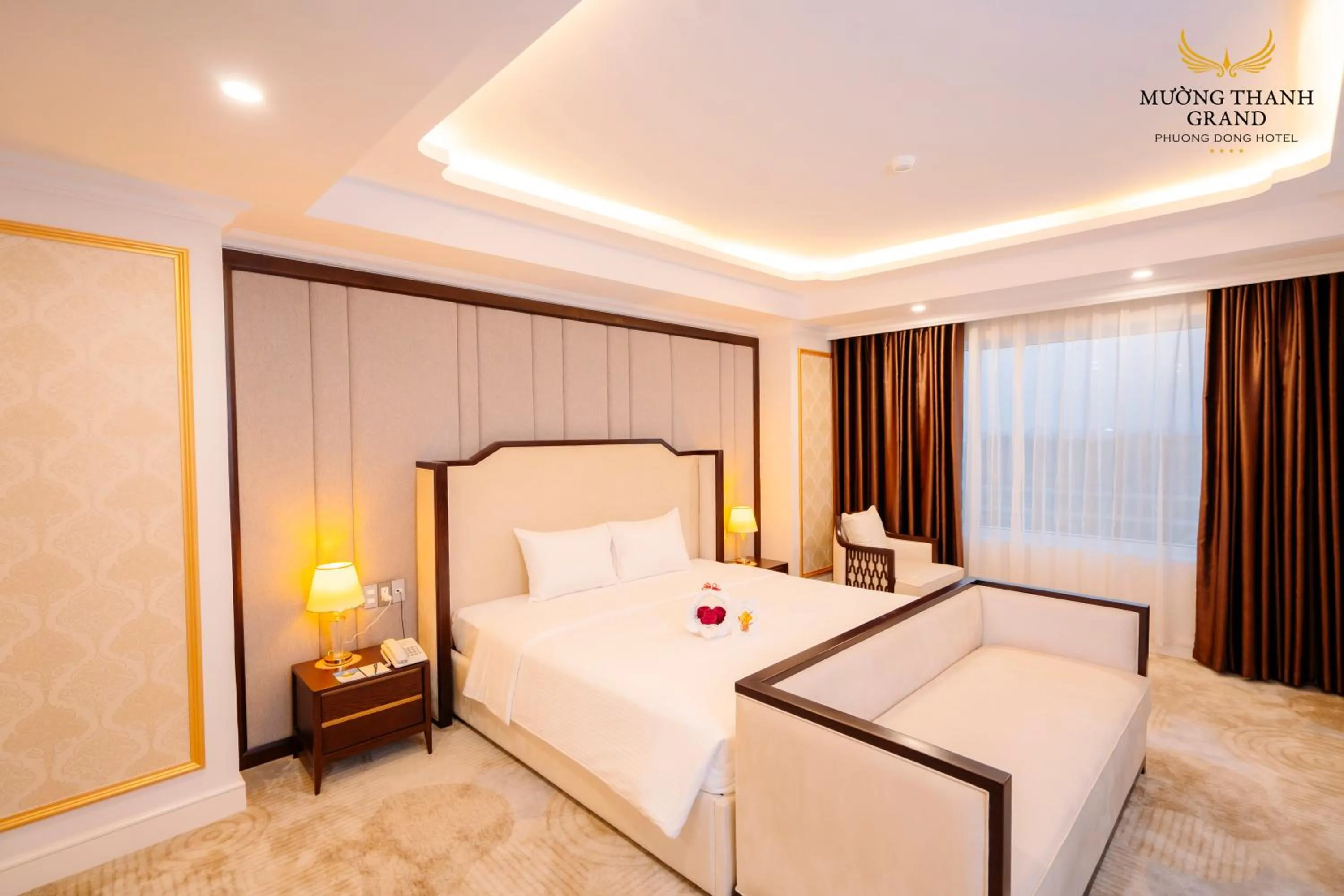 Bed in Muong Thanh Grand Phuong Dong