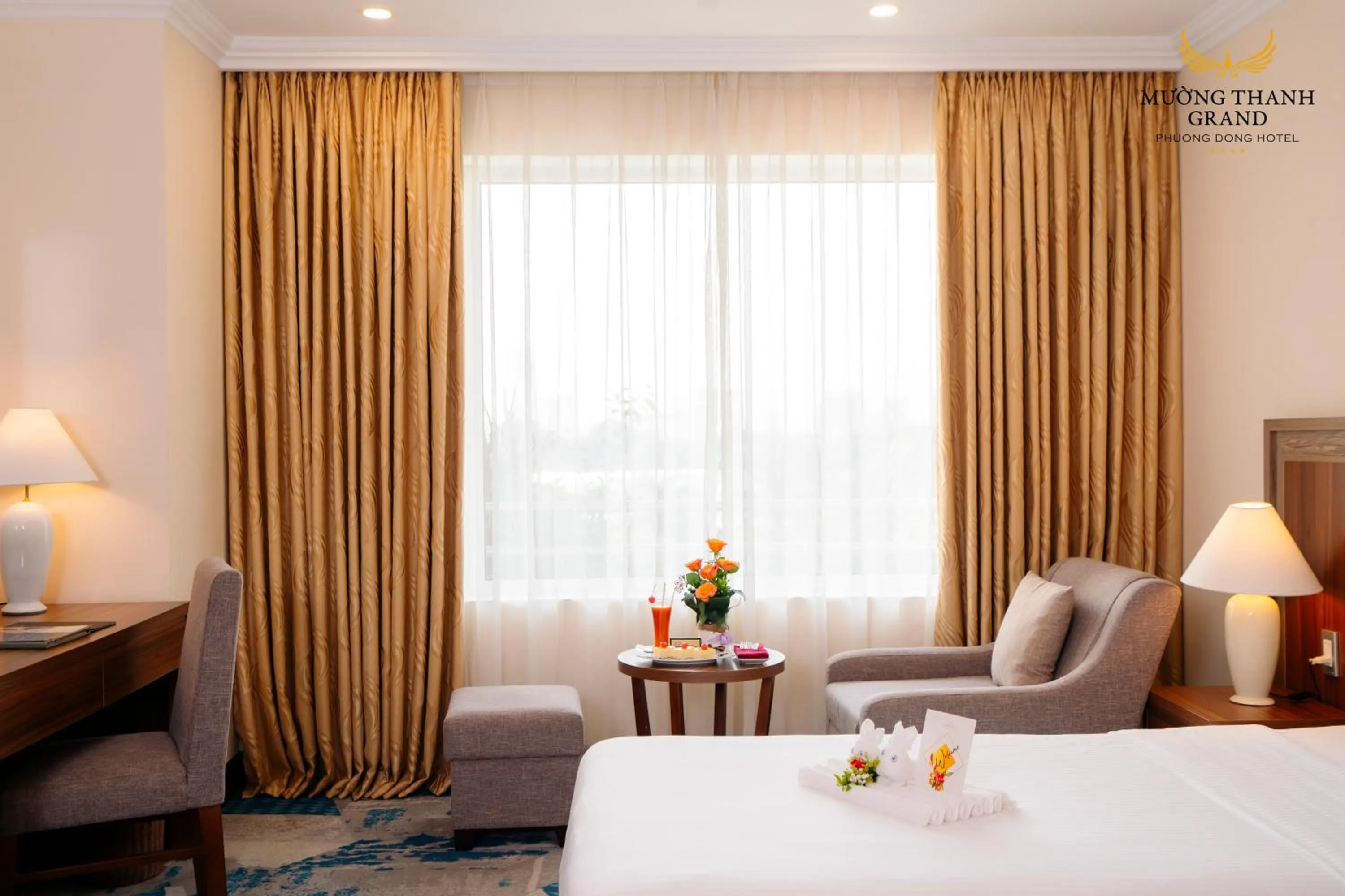 Bed in Muong Thanh Grand Phuong Dong