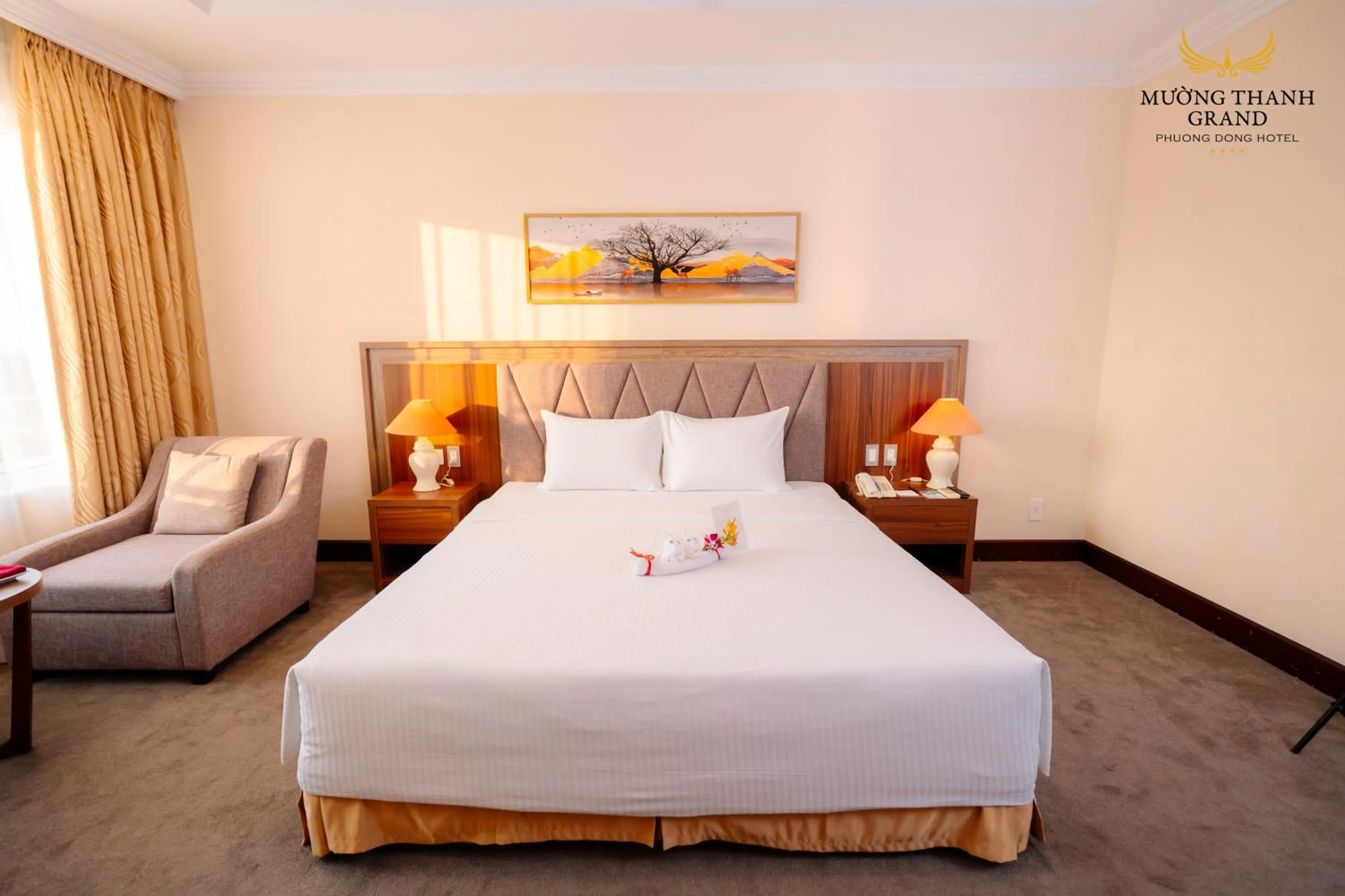 Bedroom, Bed in Muong Thanh Grand Phuong Dong