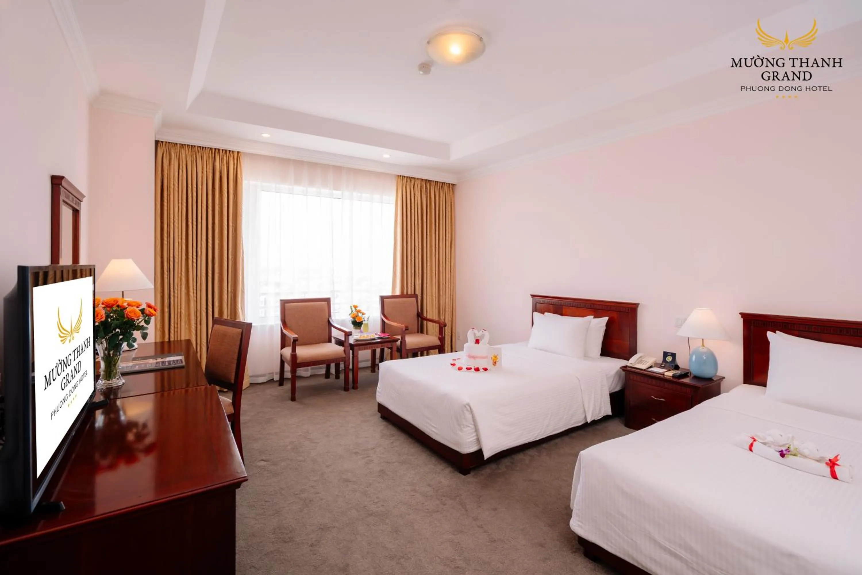 Bed in Muong Thanh Grand Phuong Dong