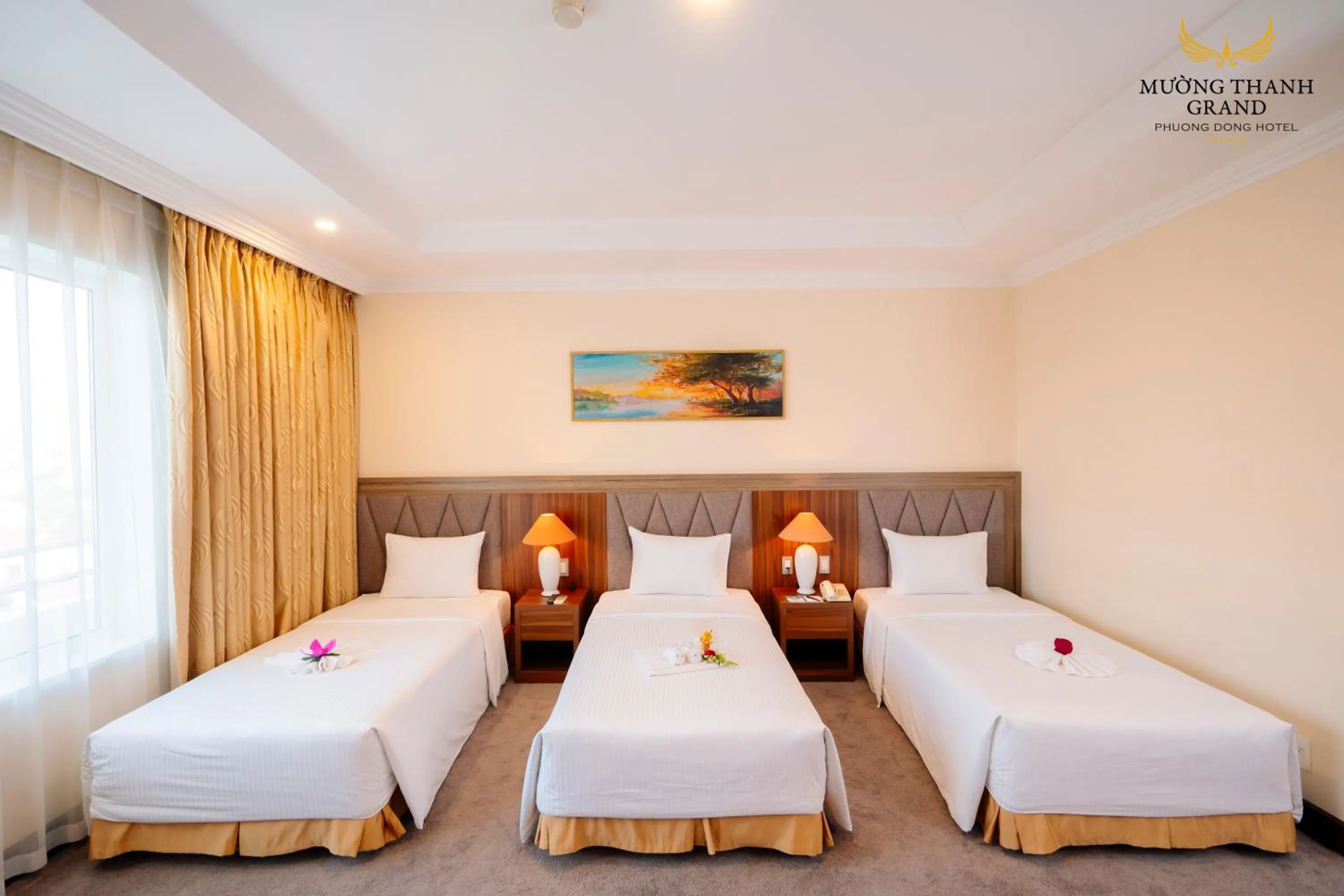 Bed in Muong Thanh Grand Phuong Dong