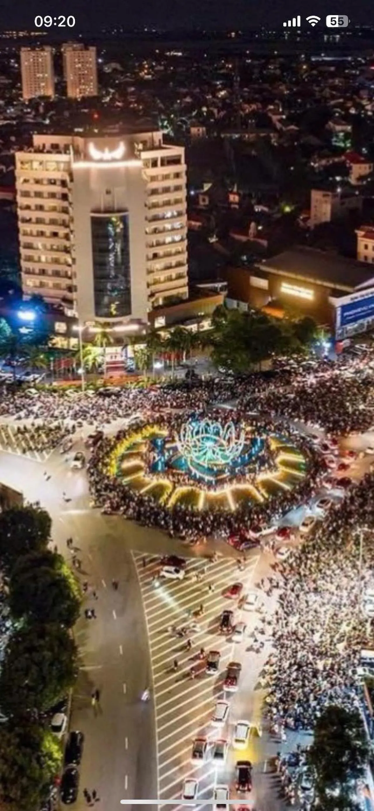 Bird's eye view in Muong Thanh Grand Phuong Dong