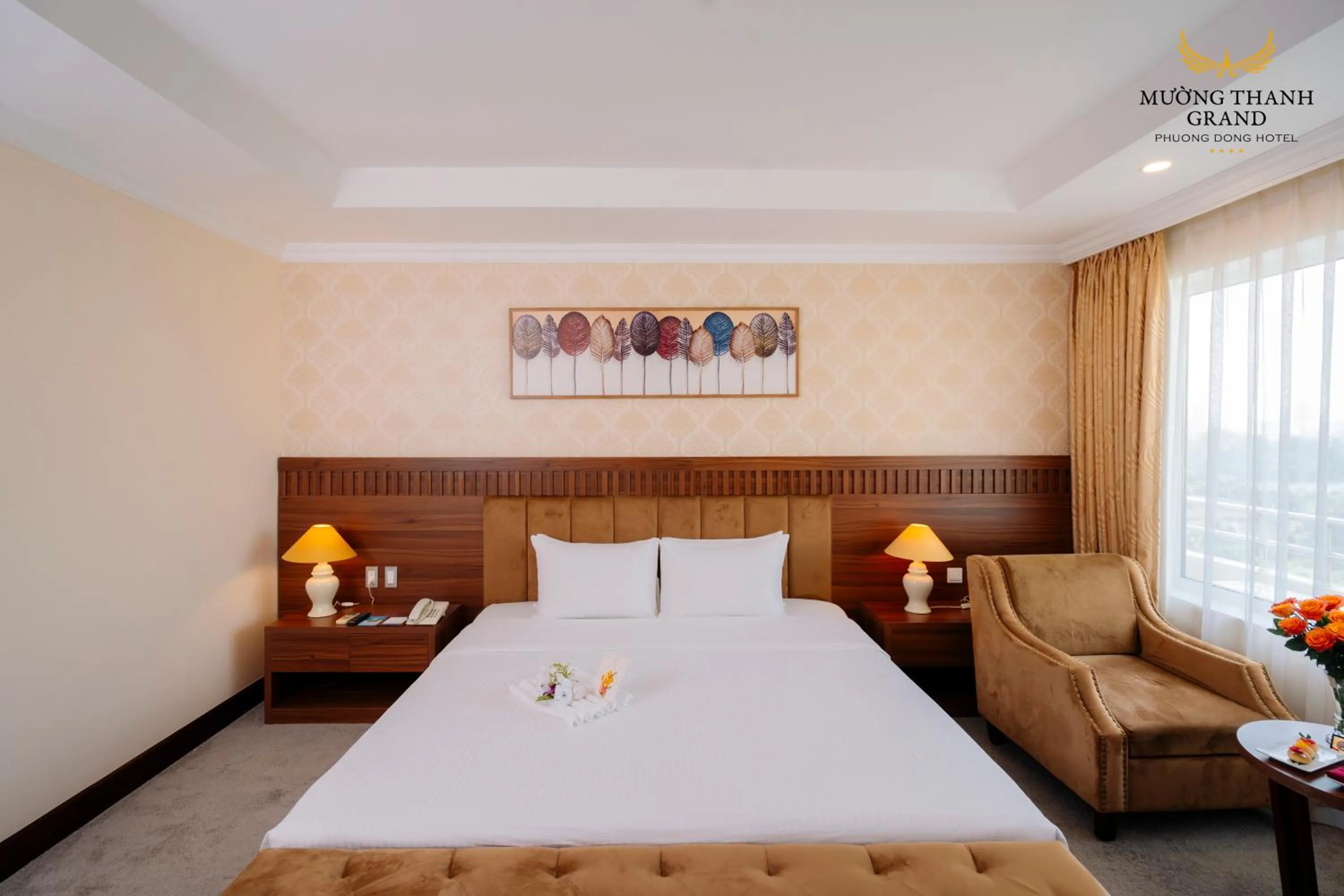 Bed in Muong Thanh Grand Phuong Dong