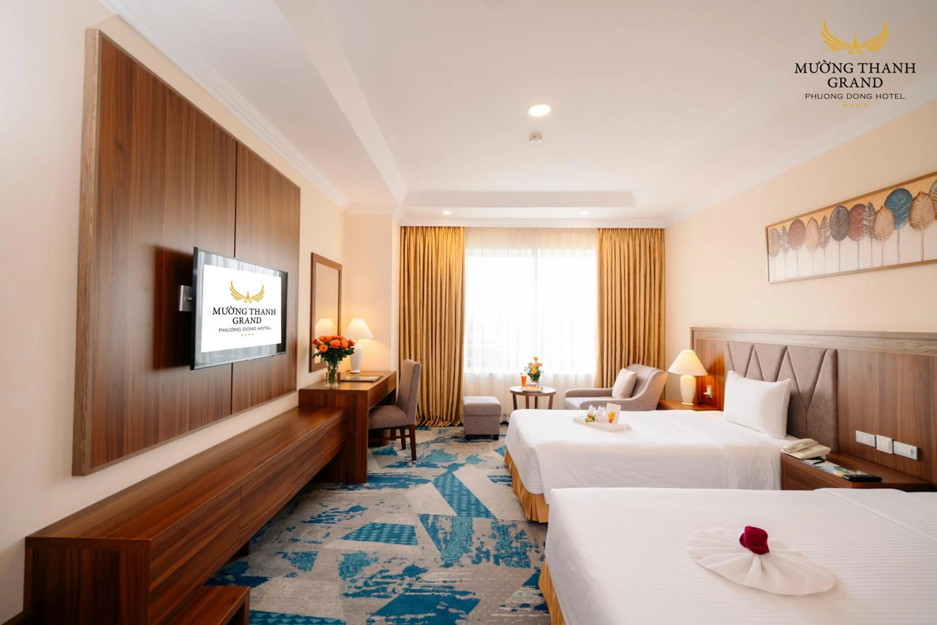 Photo of the whole room, Bed in Muong Thanh Grand Phuong Dong