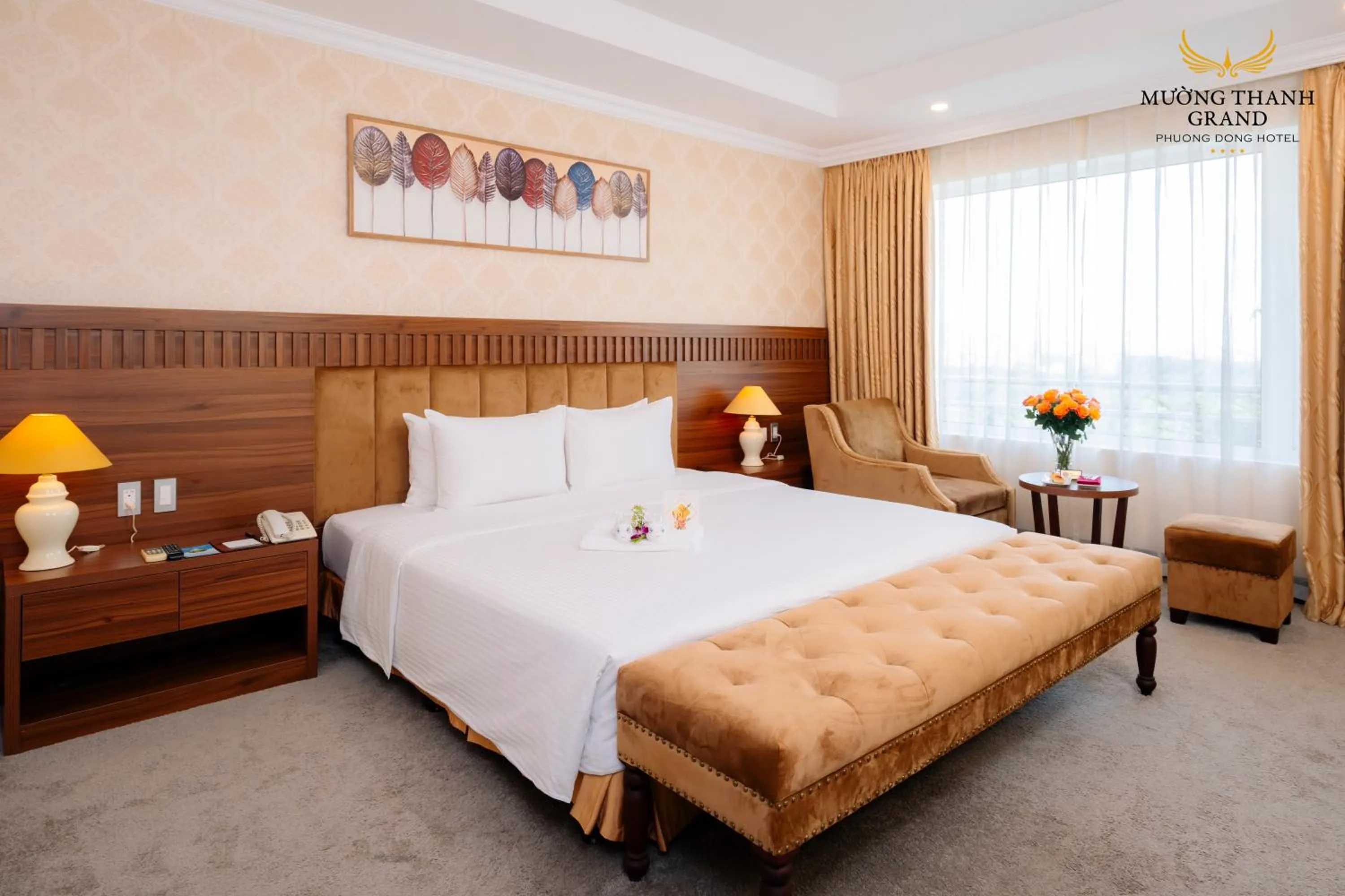 Bed in Muong Thanh Grand Phuong Dong