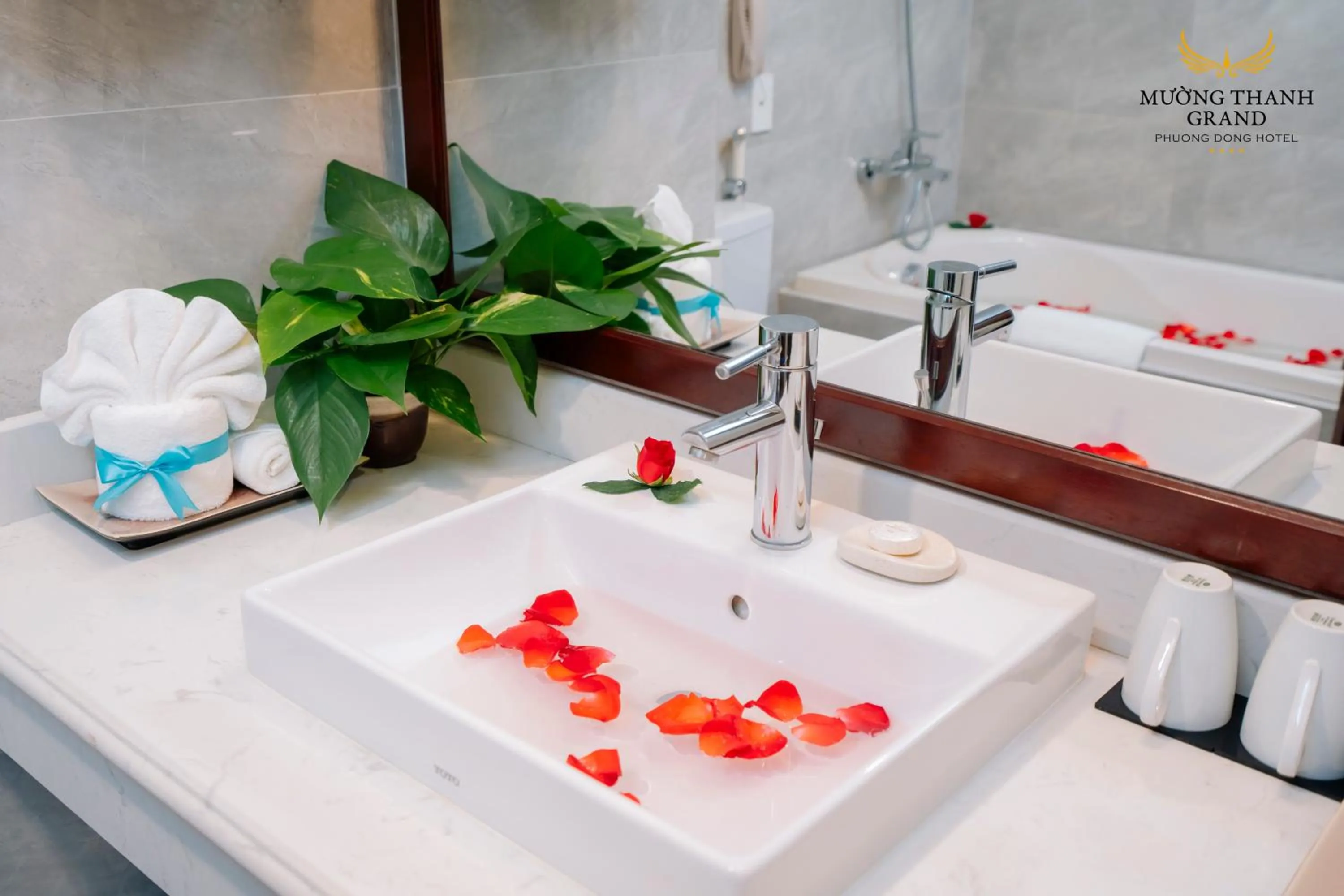 Bathroom in Muong Thanh Grand Phuong Dong