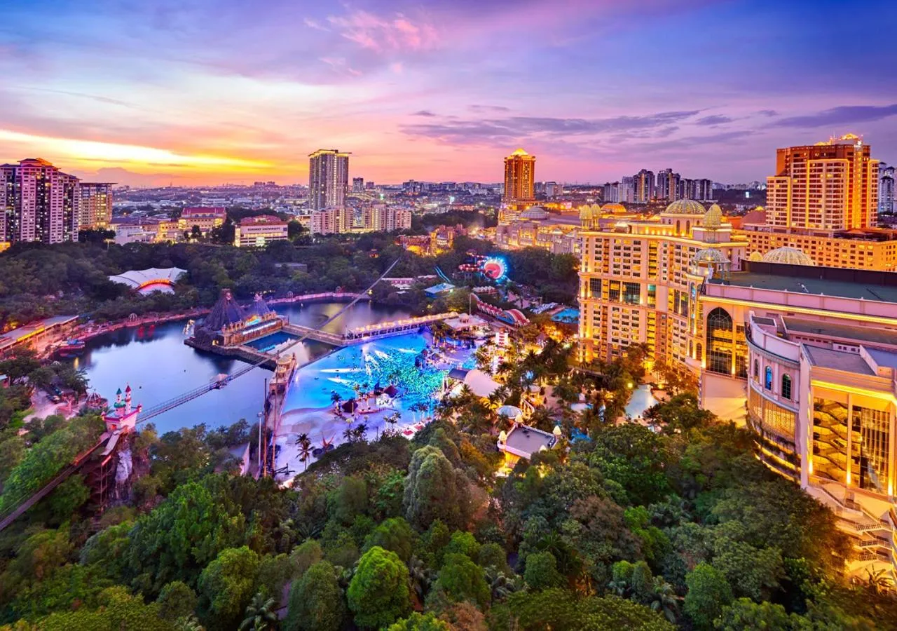 Bird's eye view in Sunway Lagoon Hotel , formerly Sunway Clio Hotel