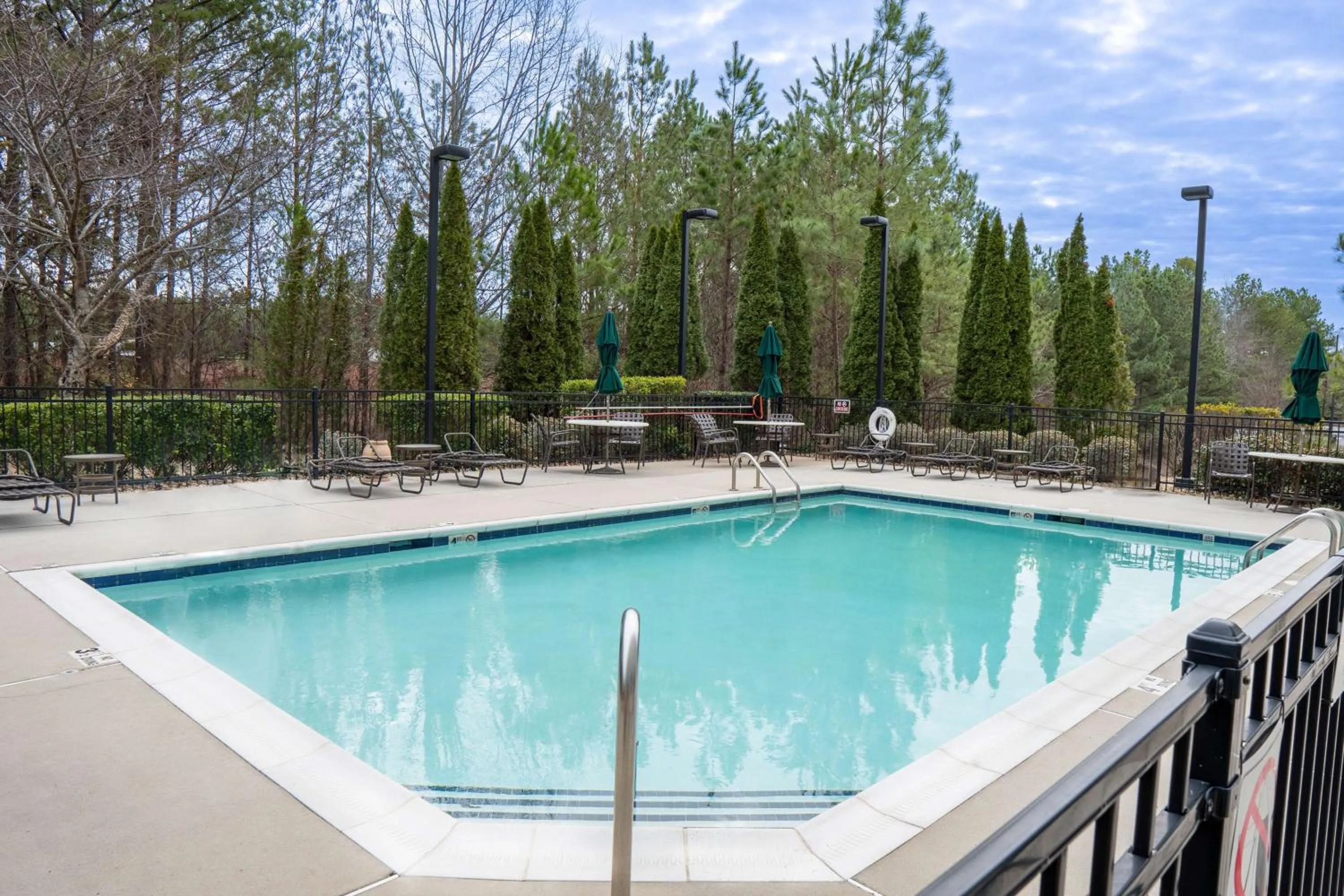 Pool view in Hampton Inn Covington