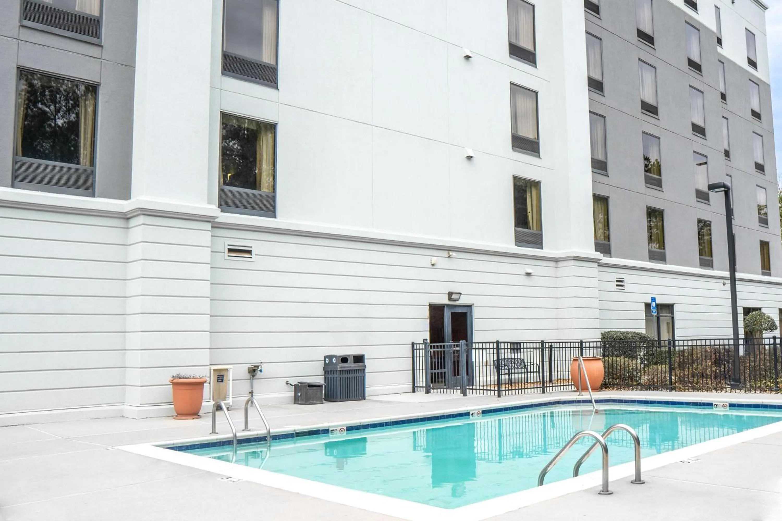 Pool view in Hampton Inn Covington