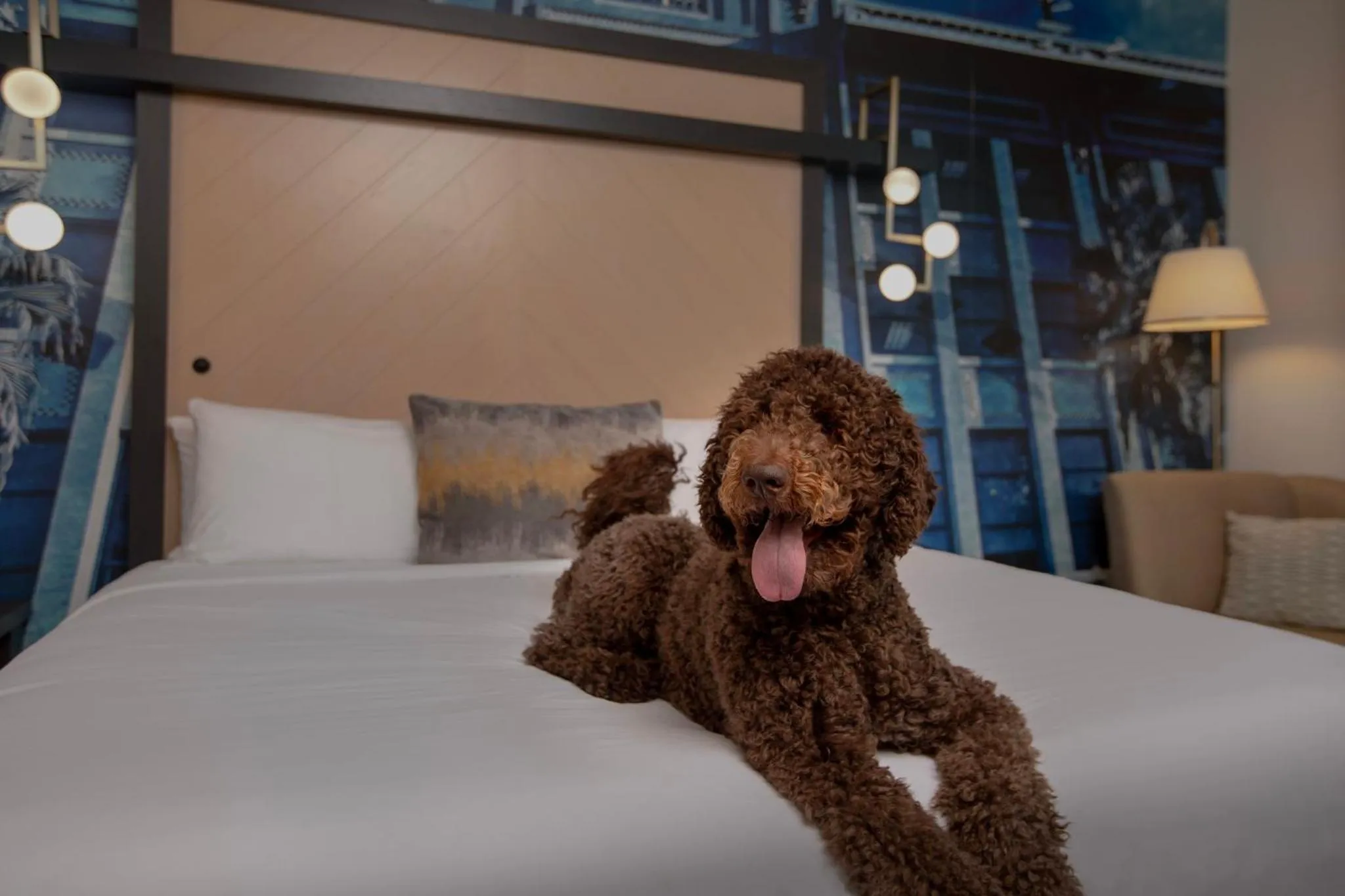 Decorative detail, Bed in Hotel Indigo Jacksonville-Deerwood Park by IHG