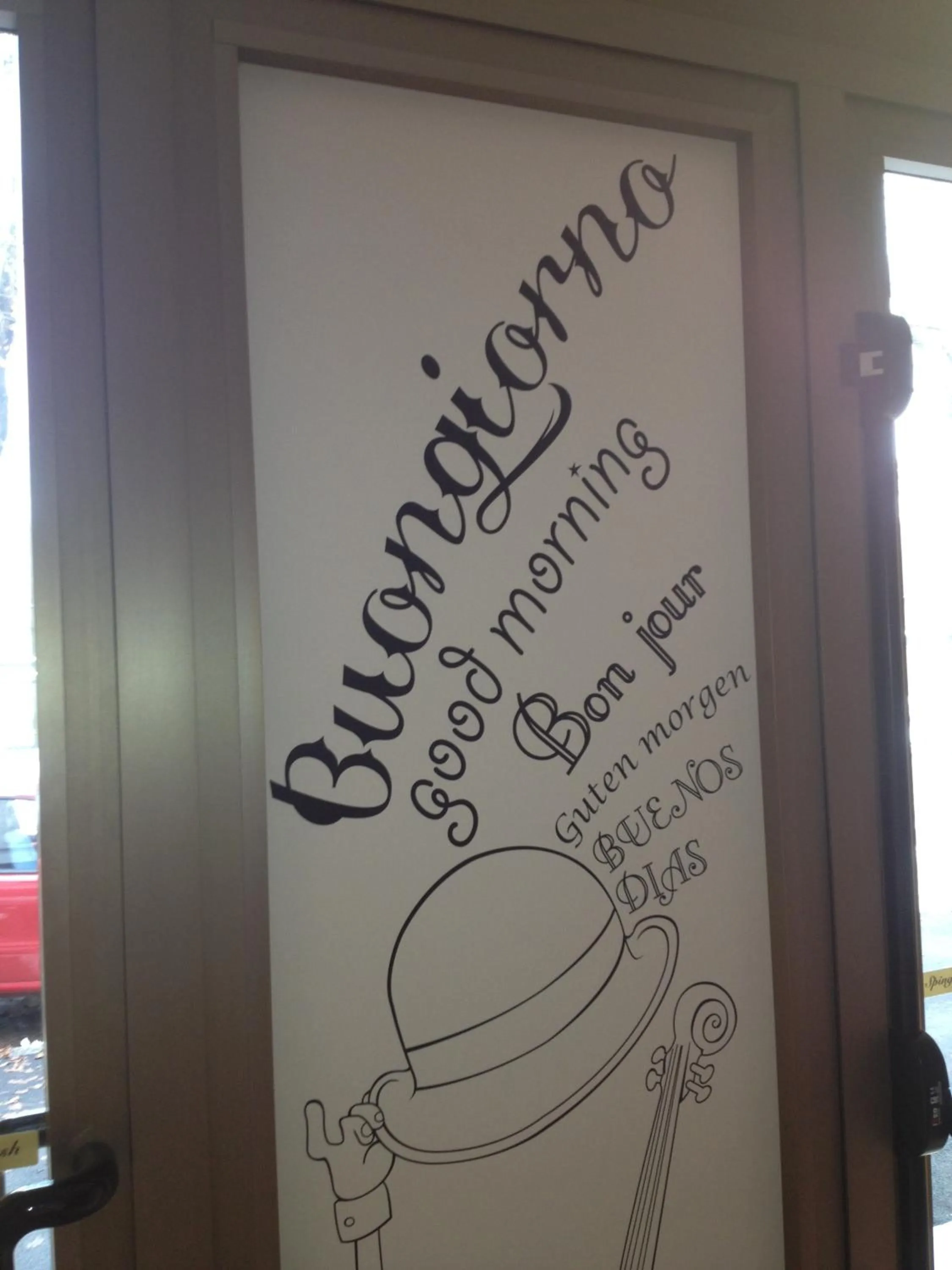 Decorative detail in Albergo Visconti