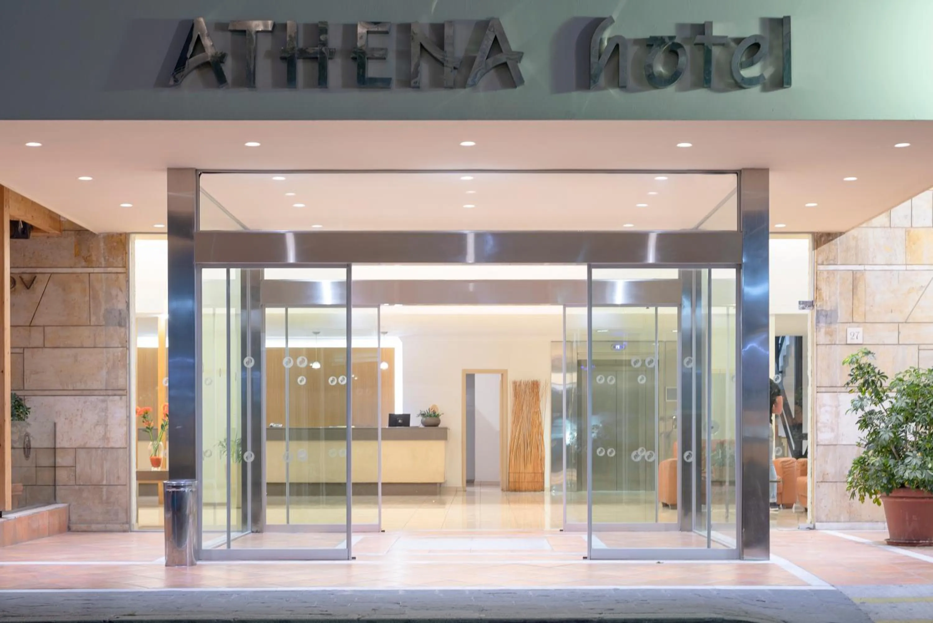 Facade/entrance in Athena Hotel