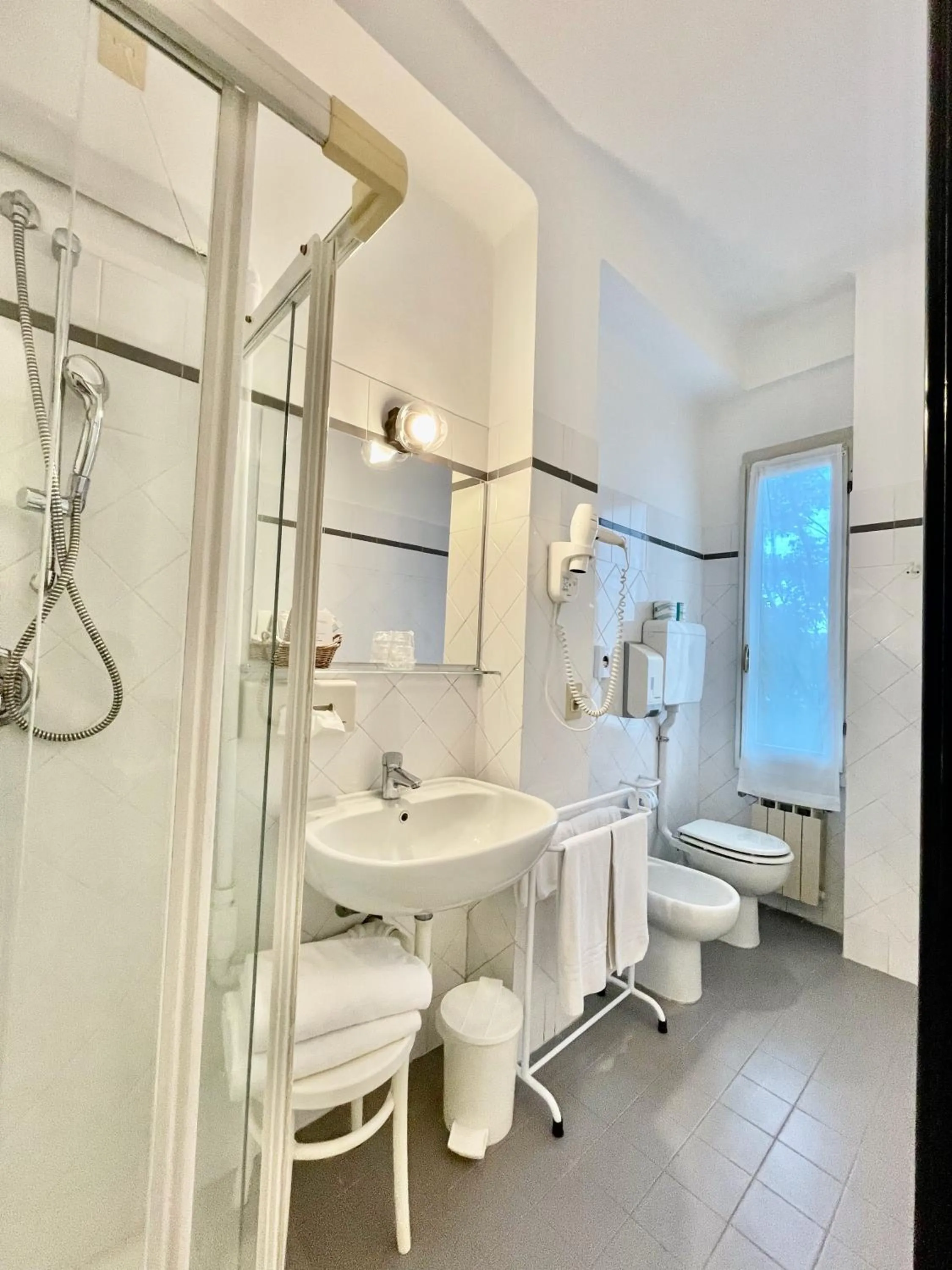 Shower in Hotel Beau Rivage