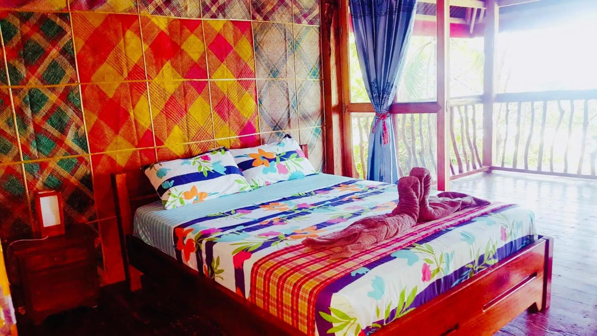 Balcony/Terrace, Bed in White Beach Front and Cottages