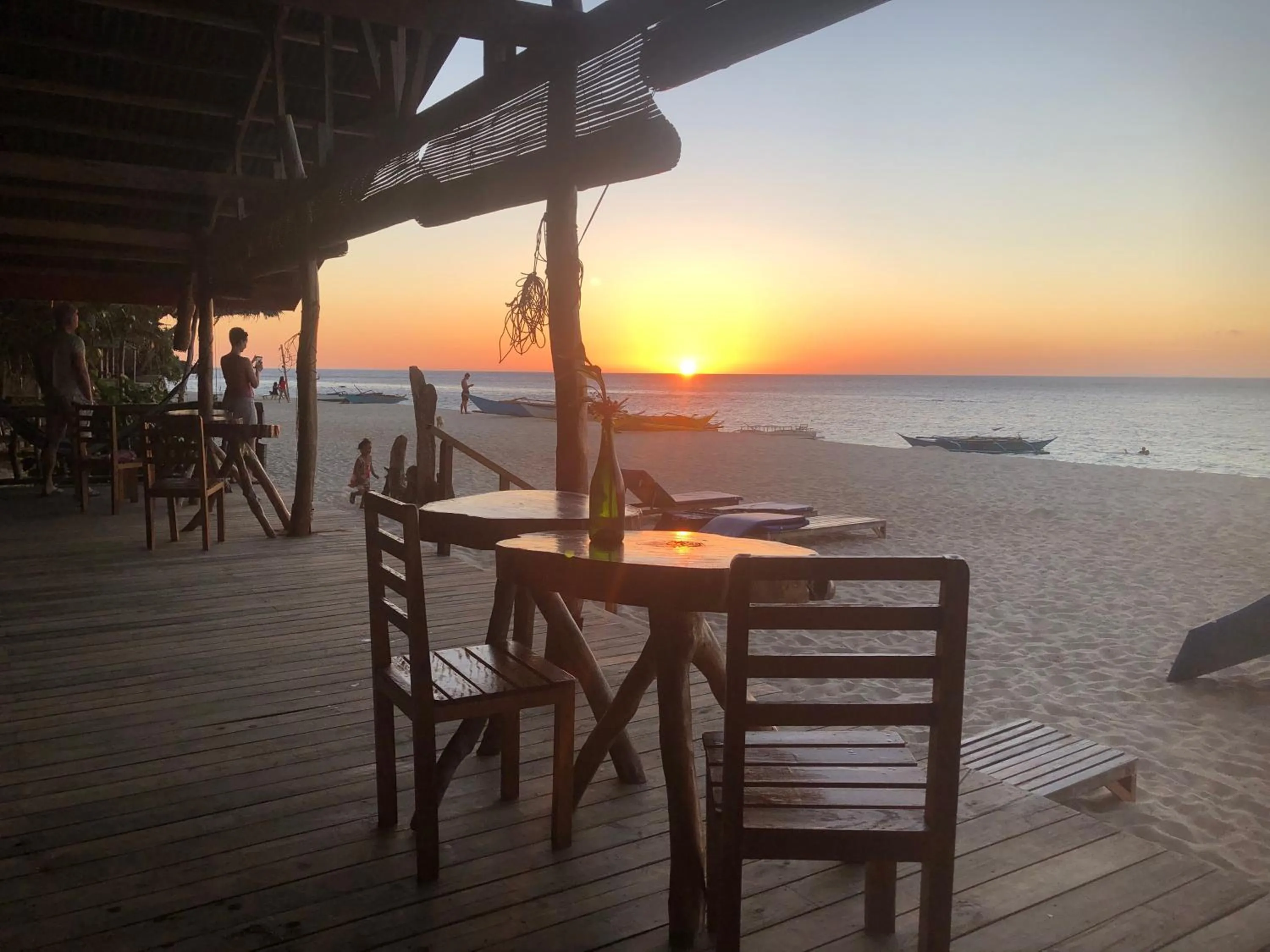 Beach in White Beach Front and Cottages