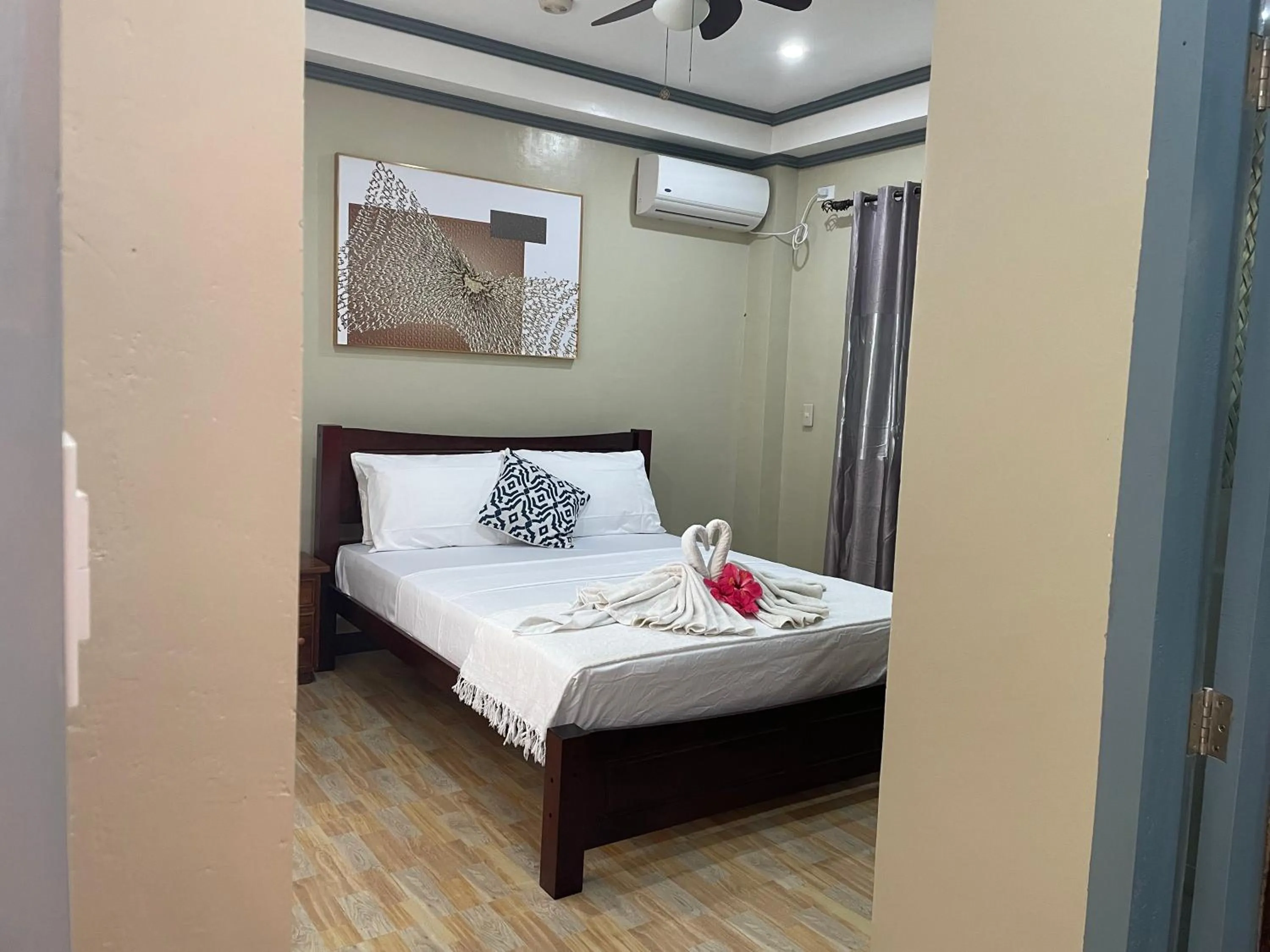 Bedroom, Bed in White Beach Front and Cottages