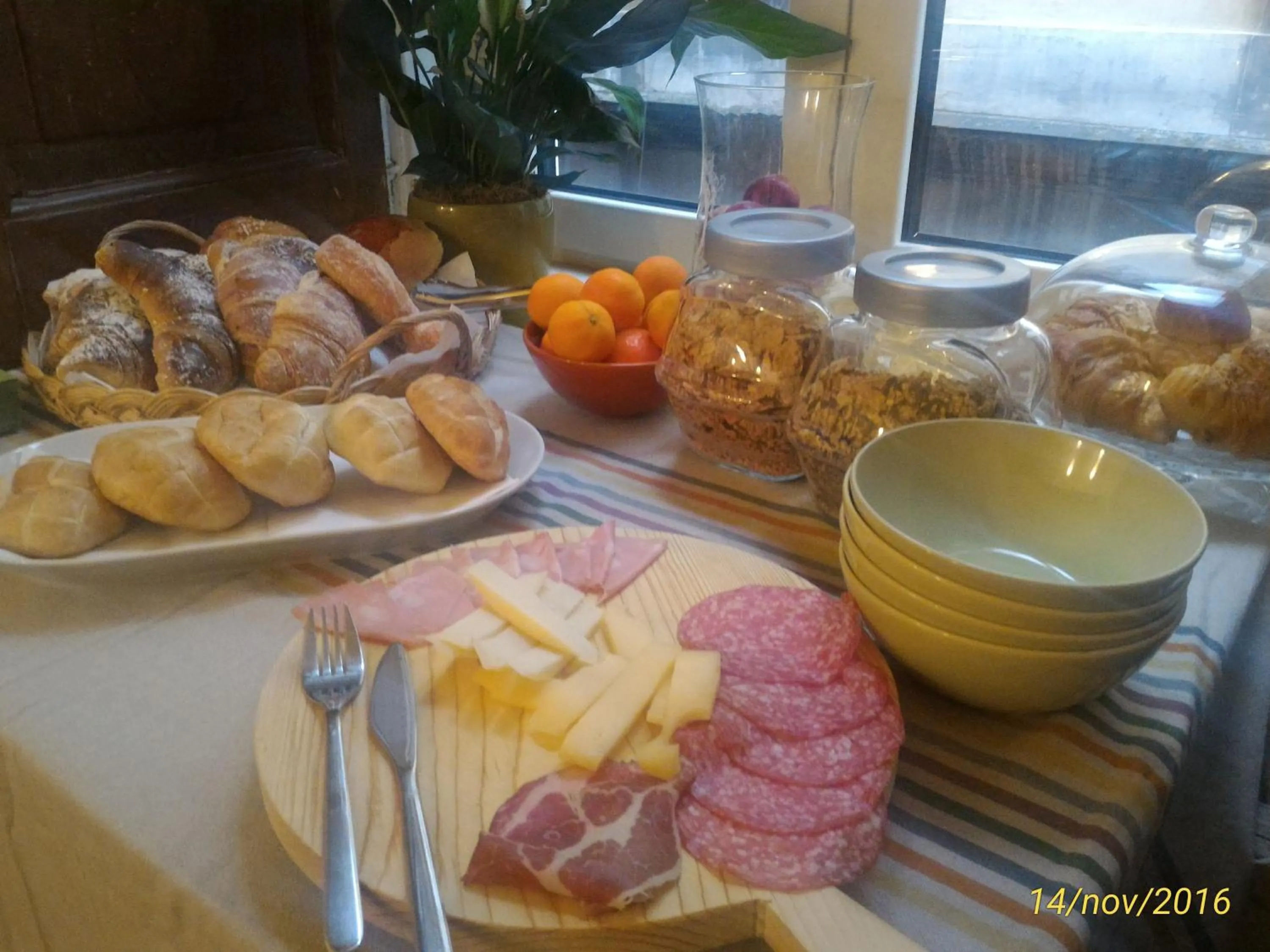 Food and drinks in B&B Il Conservatorio