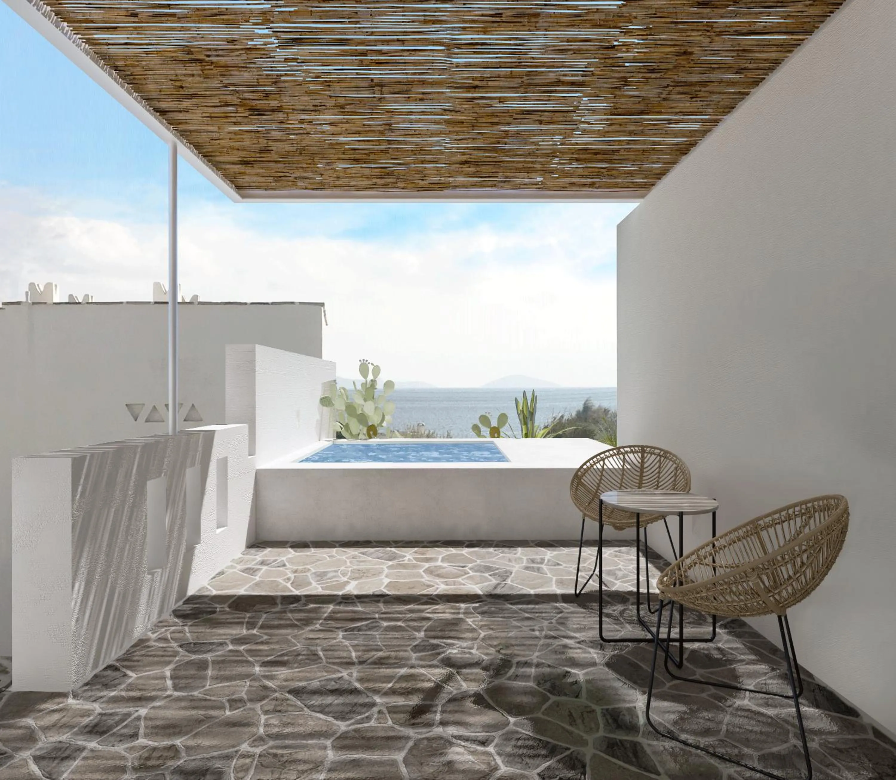 Swimming pool in Ostria Inn