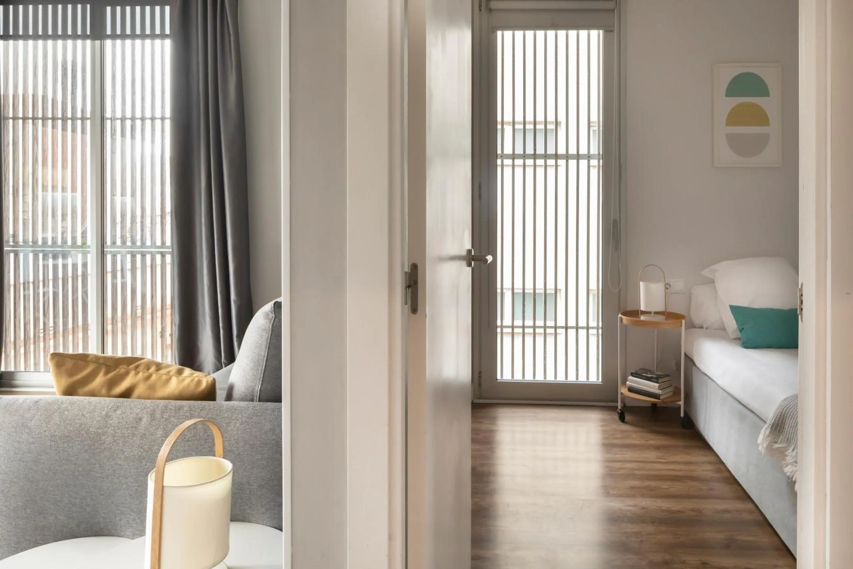 Bed in Feelathome Poblenou Beach Apartments