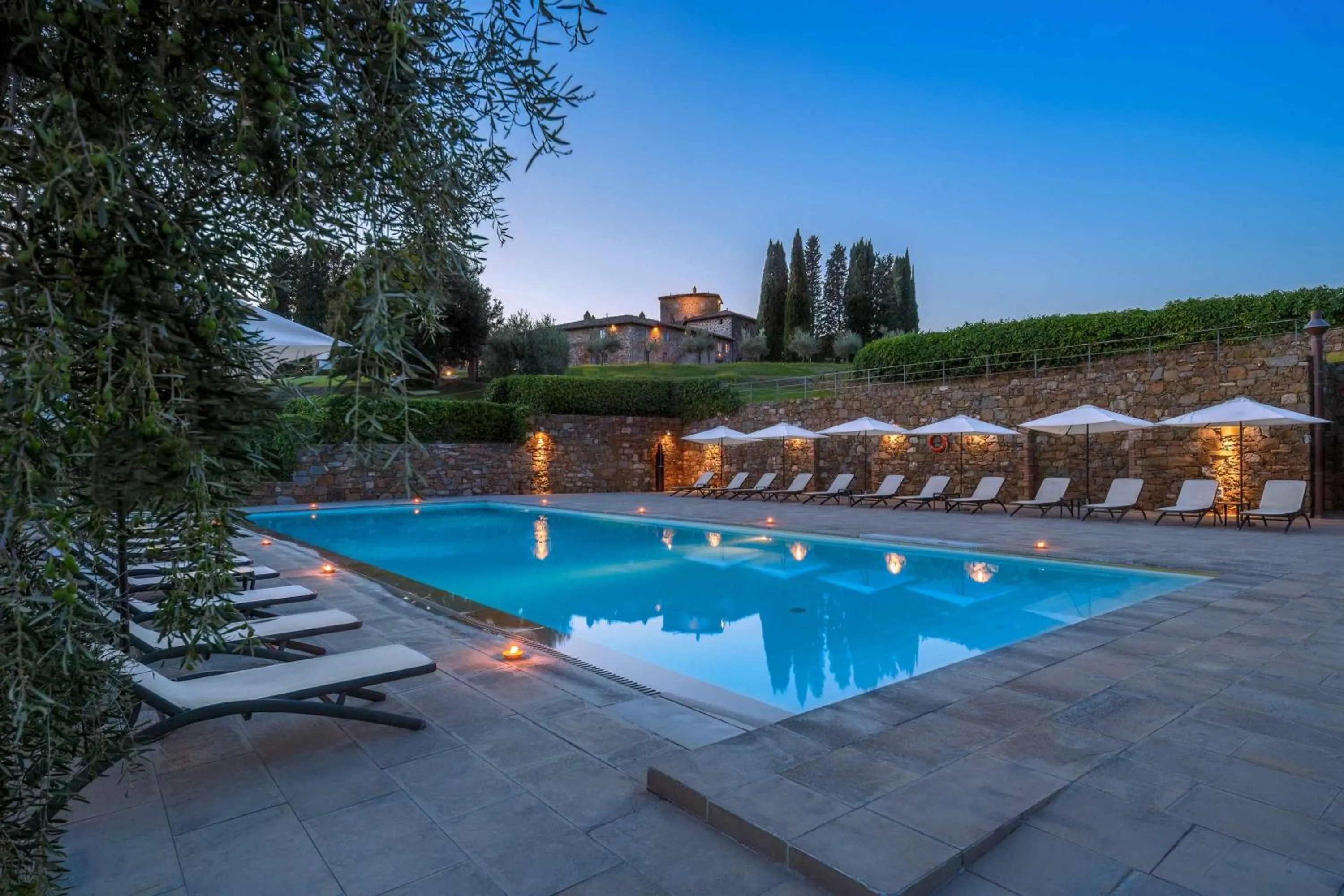 Swimming pool in Borgo Scopeto Wine & Country Relais