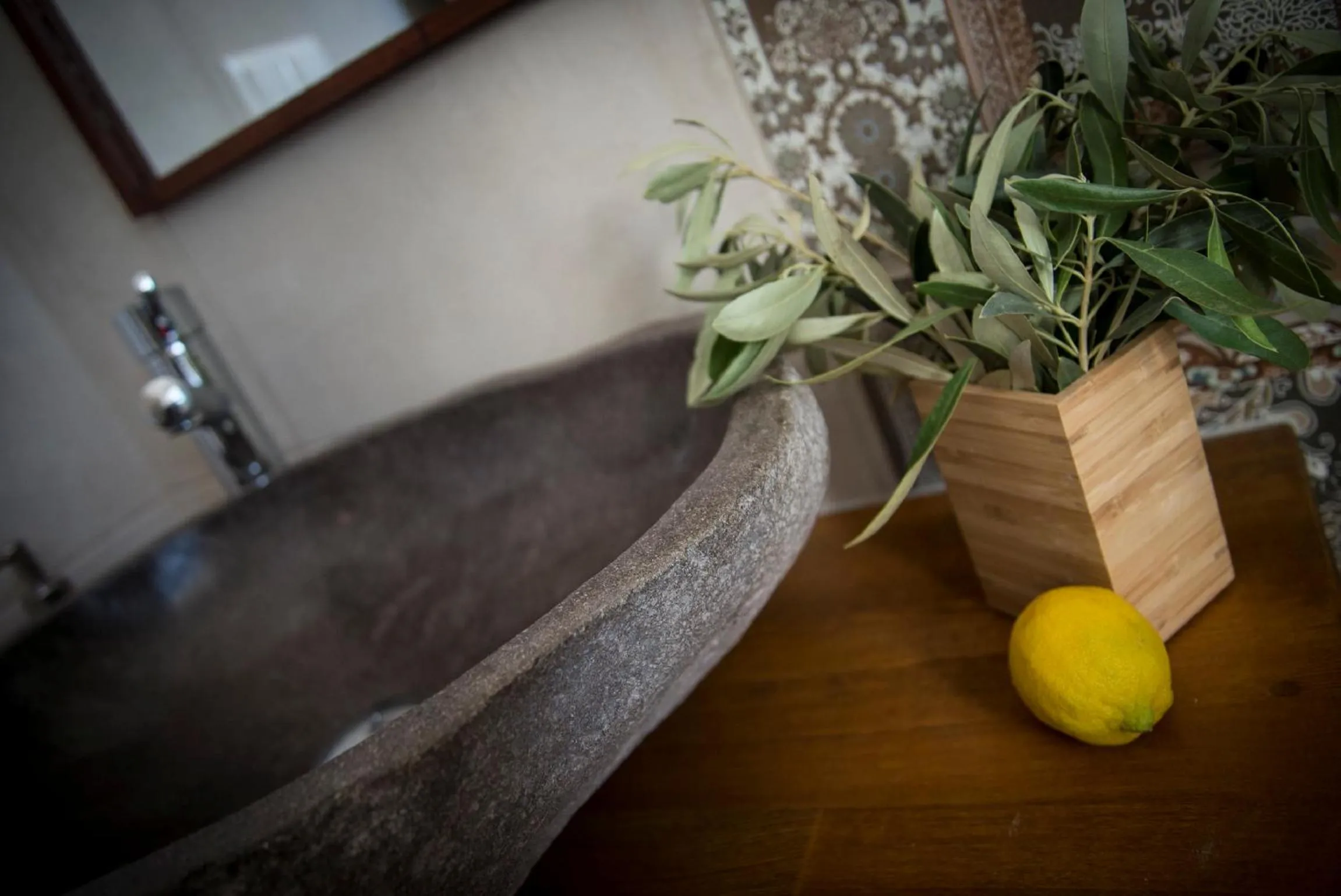 Decorative detail in The Olive Yard