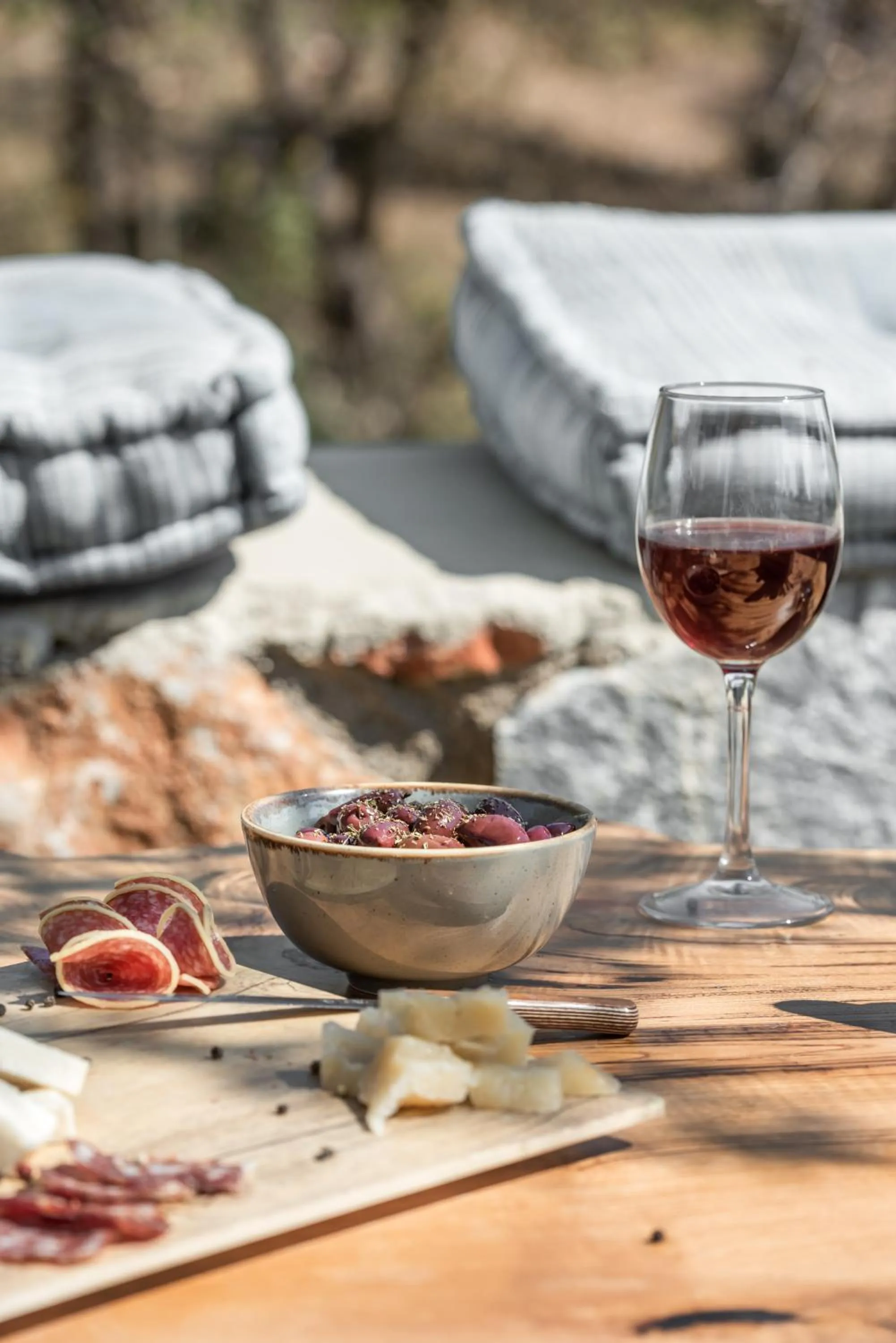 Food and drinks in The Olive Yard