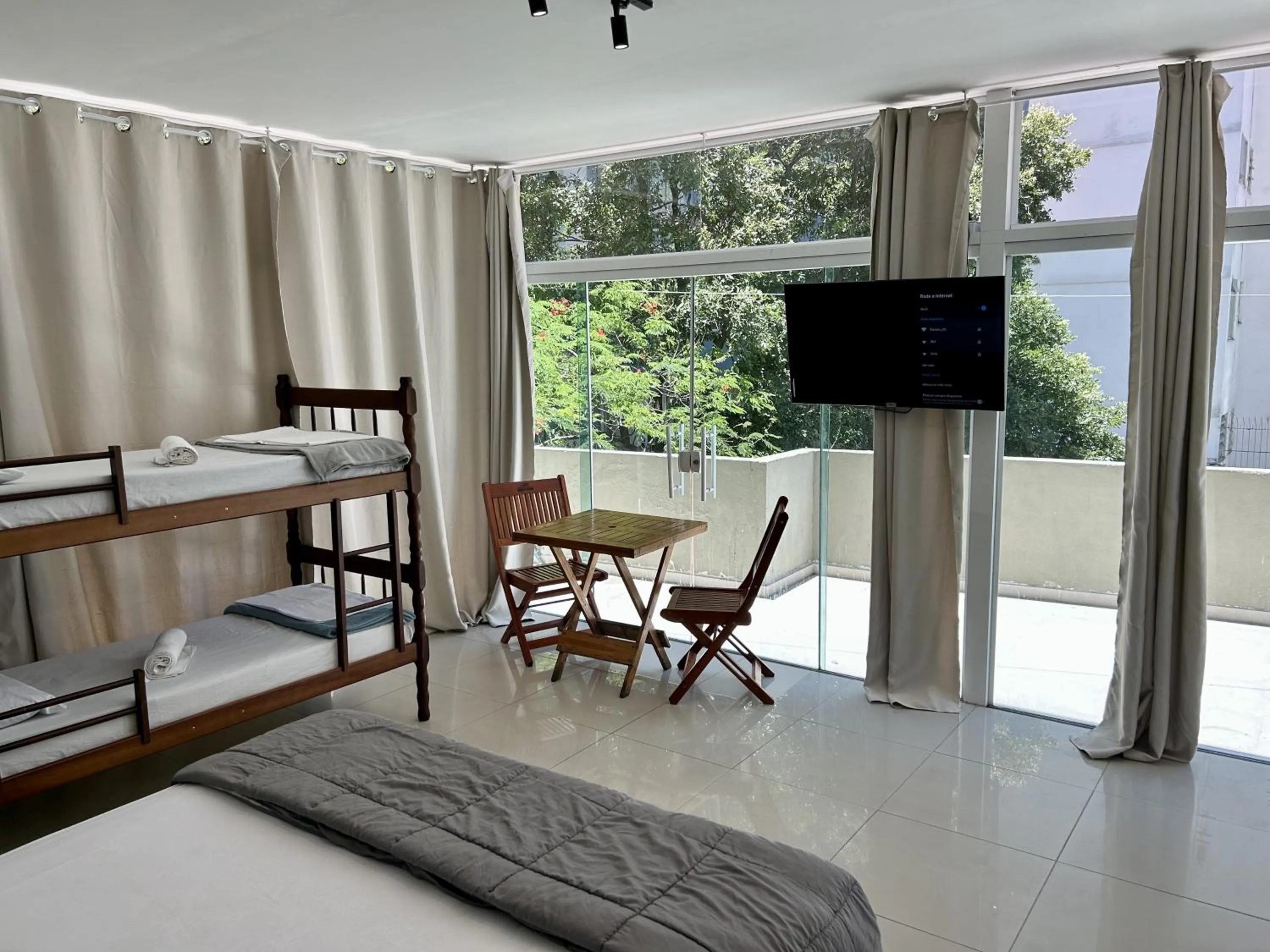 Bed in El Misti Suites Copacabana