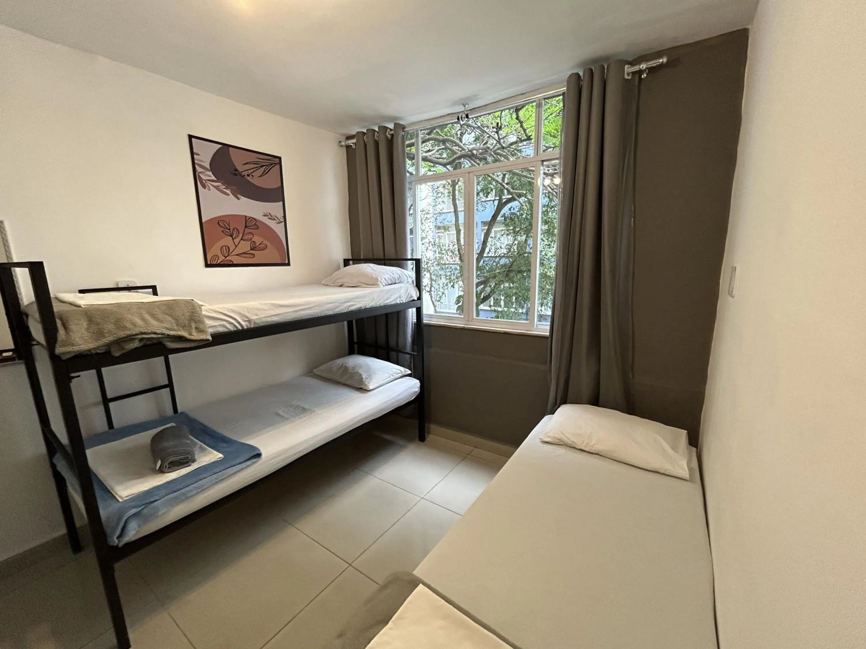 Bed in El Misti Suites Copacabana