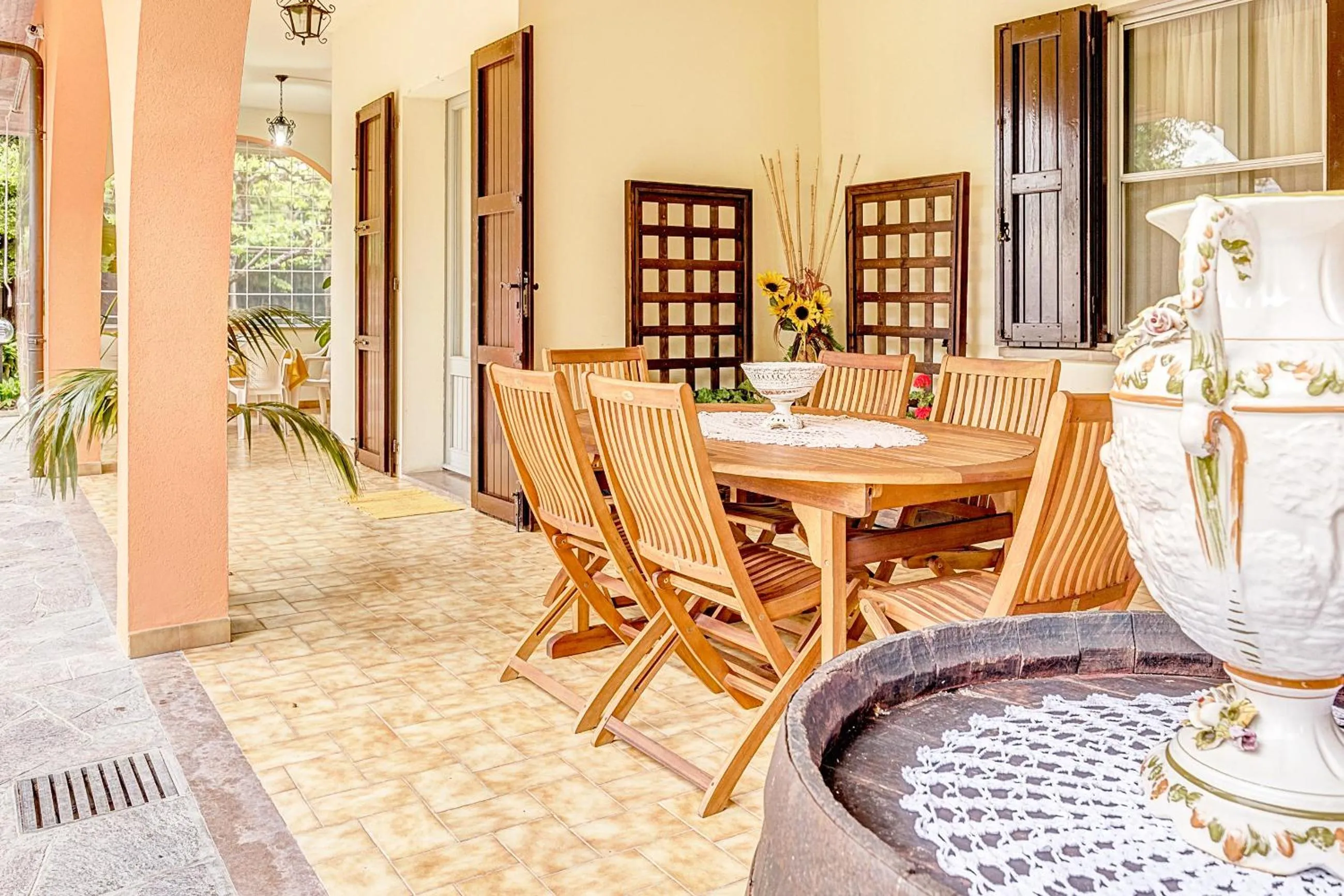 Patio in Agriturismo I Portici