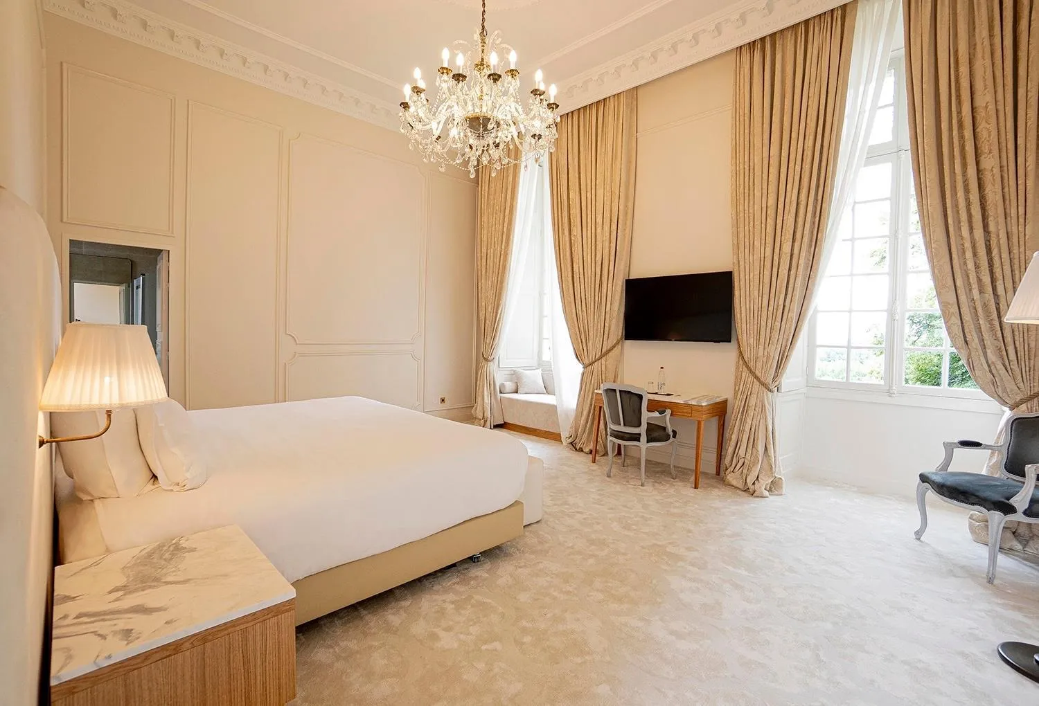 Bed in Château De Noirieux