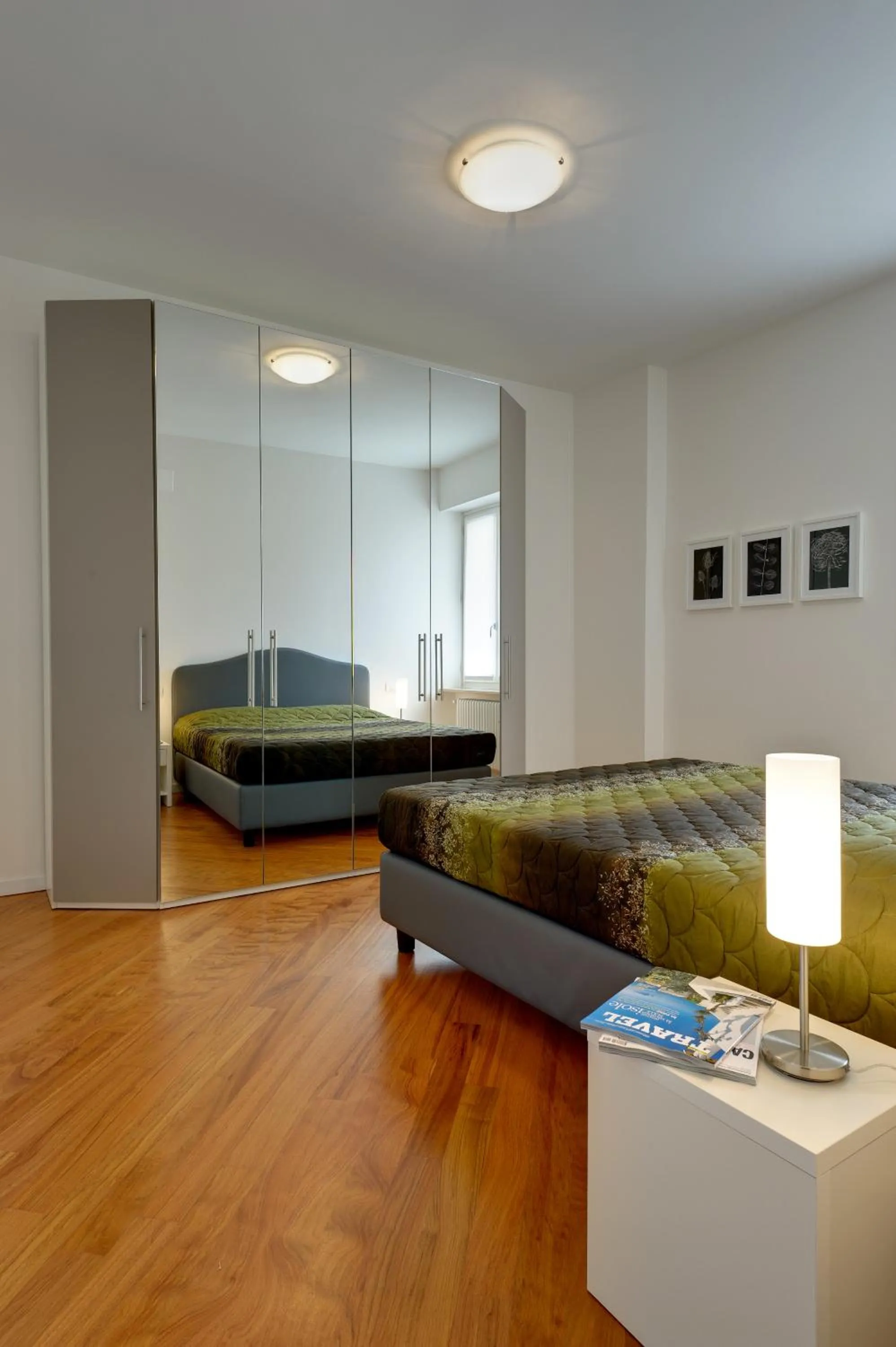 Photo of the whole room, Bed in My House Apartments