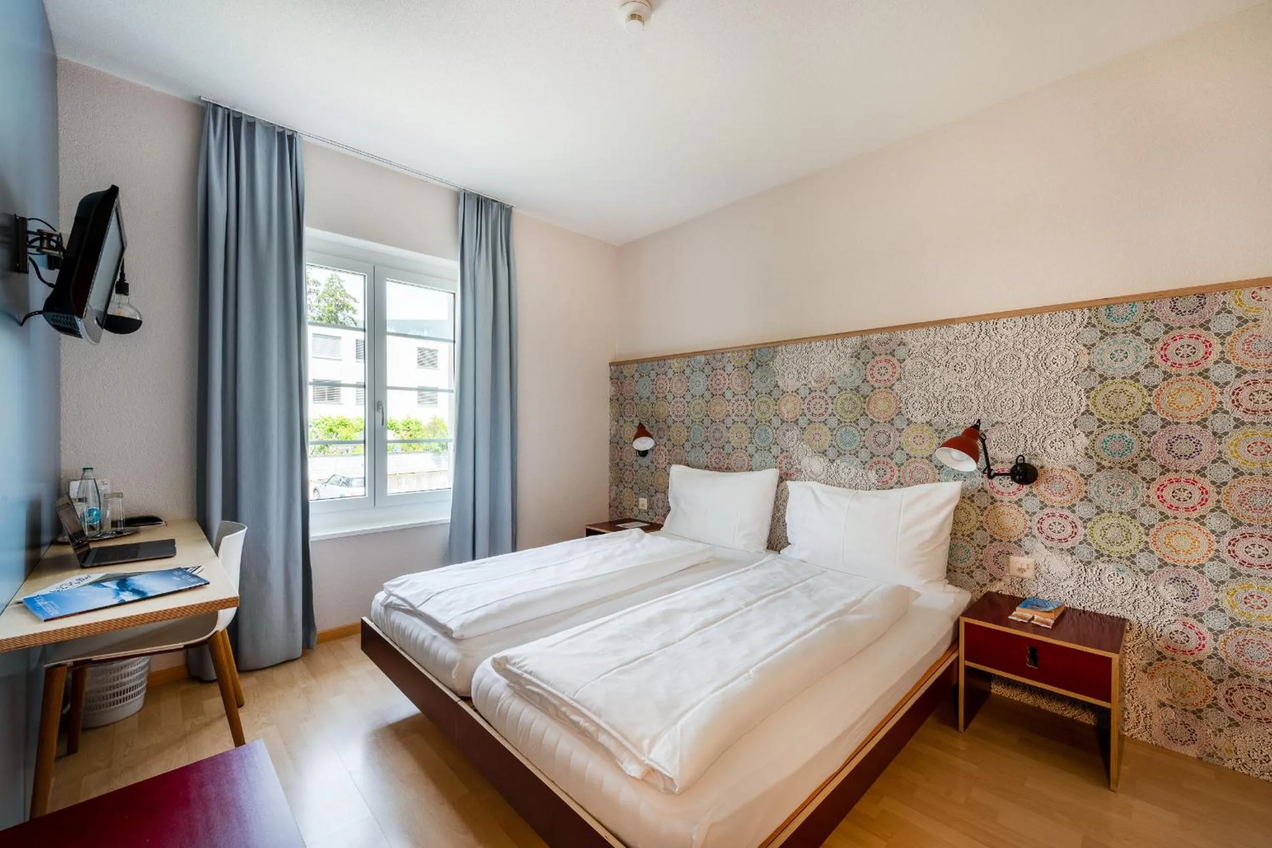 Photo of the whole room, Bed in Bären Self Check-in Hotel