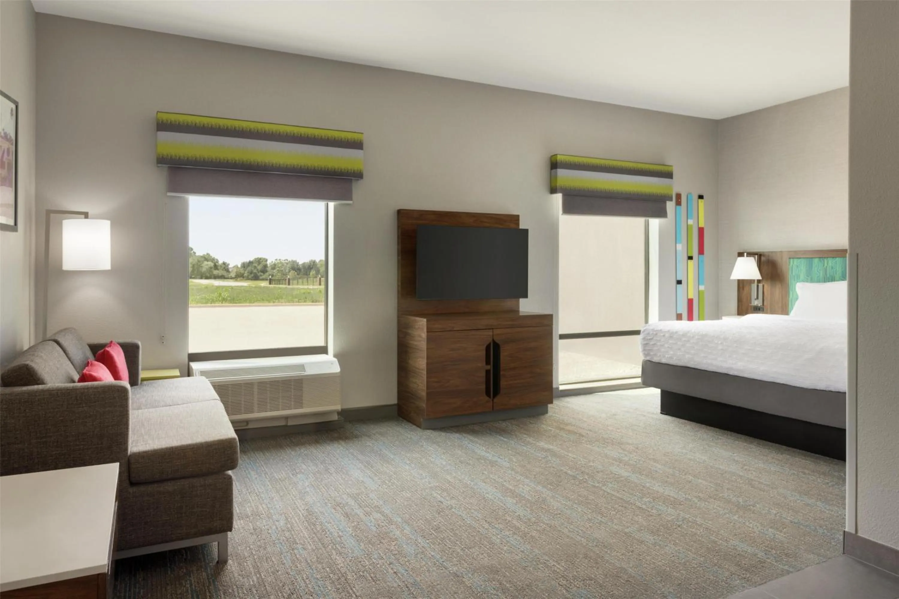 Bed in Hampton Inn Derby-Wichita Southeast