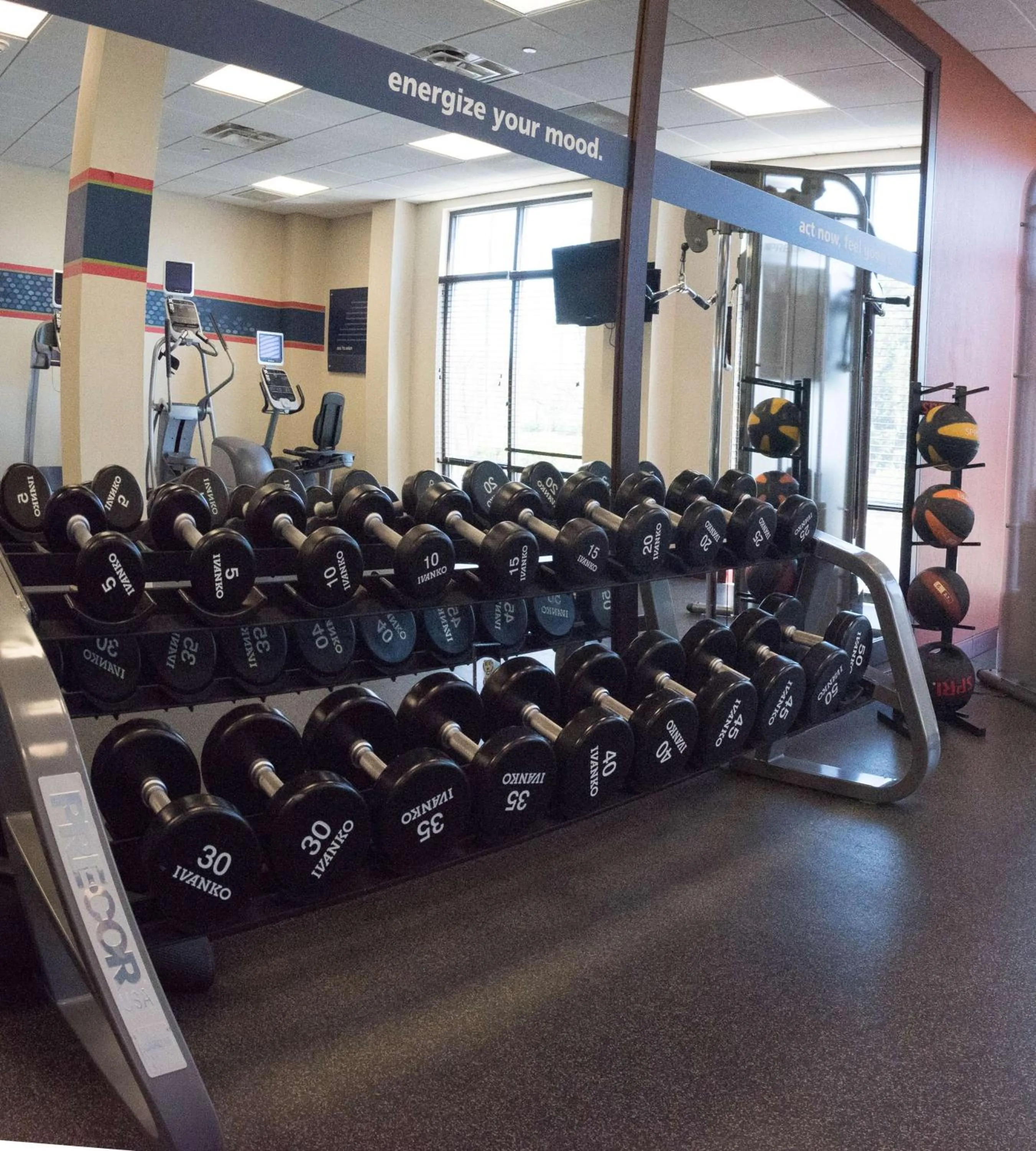 Fitness centre/facilities in Hampton Inn and Suites Woodstock, Virginia