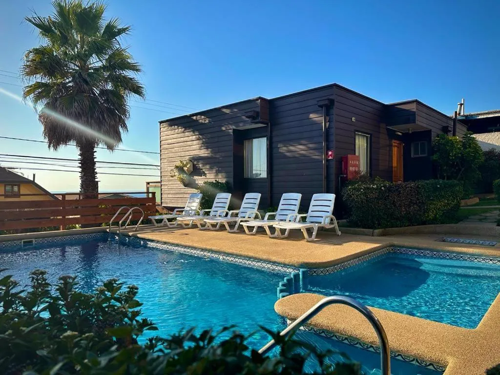 Pool view in Blumen Hotel