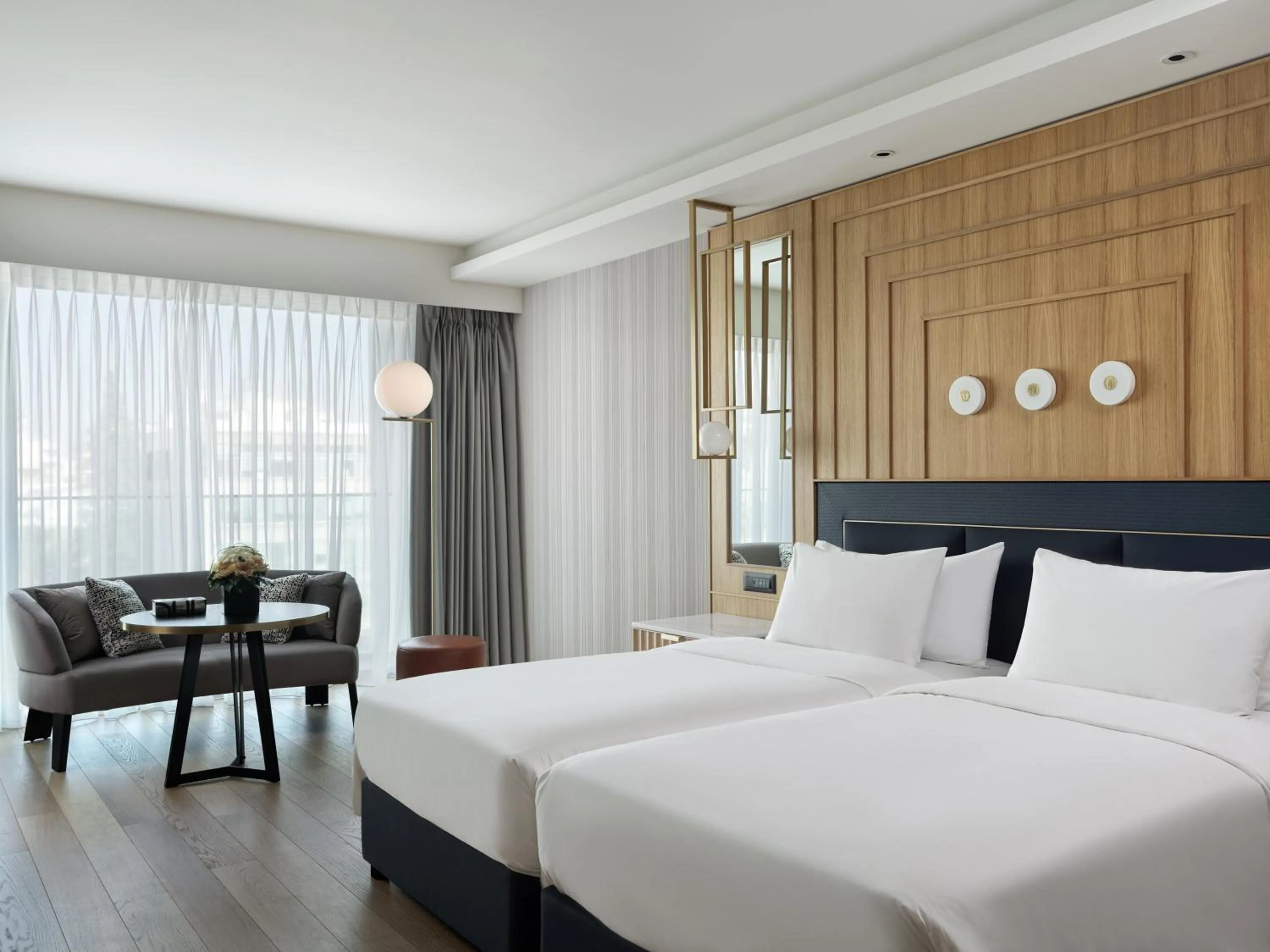 Bed in Grand Hyatt Athens