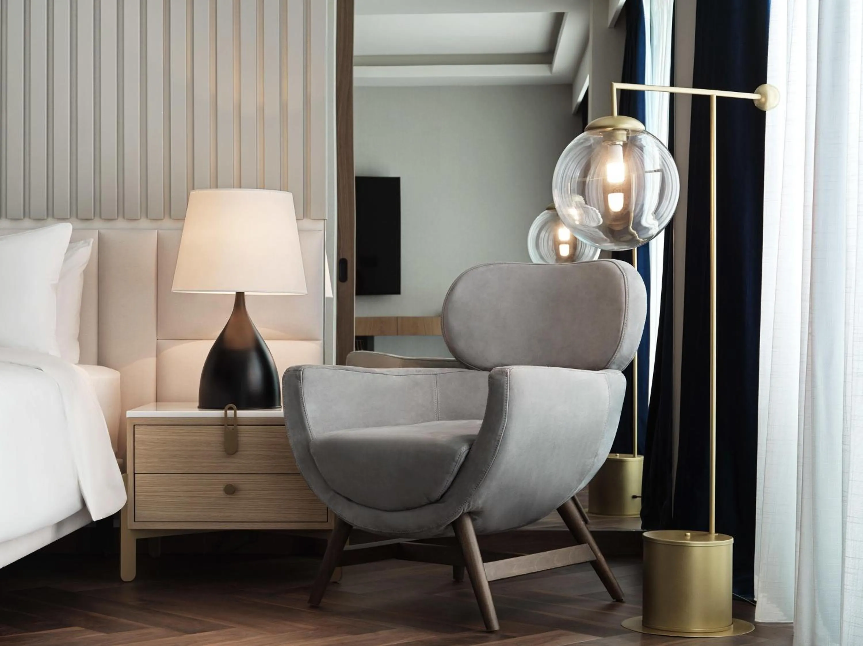 Photo of the whole room, Bed in Grand Hyatt Athens