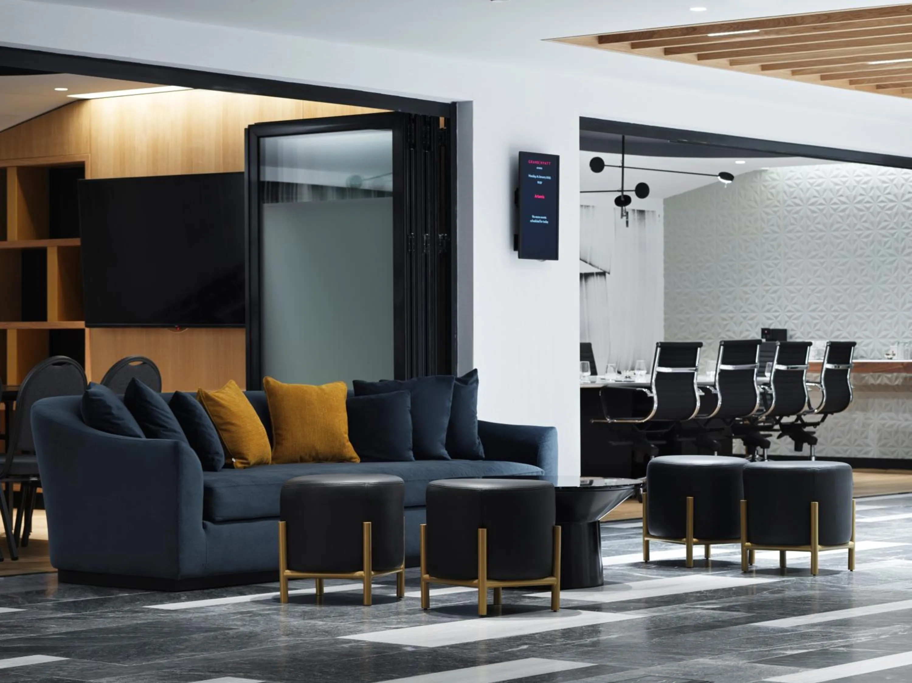 Seating area in Grand Hyatt Athens