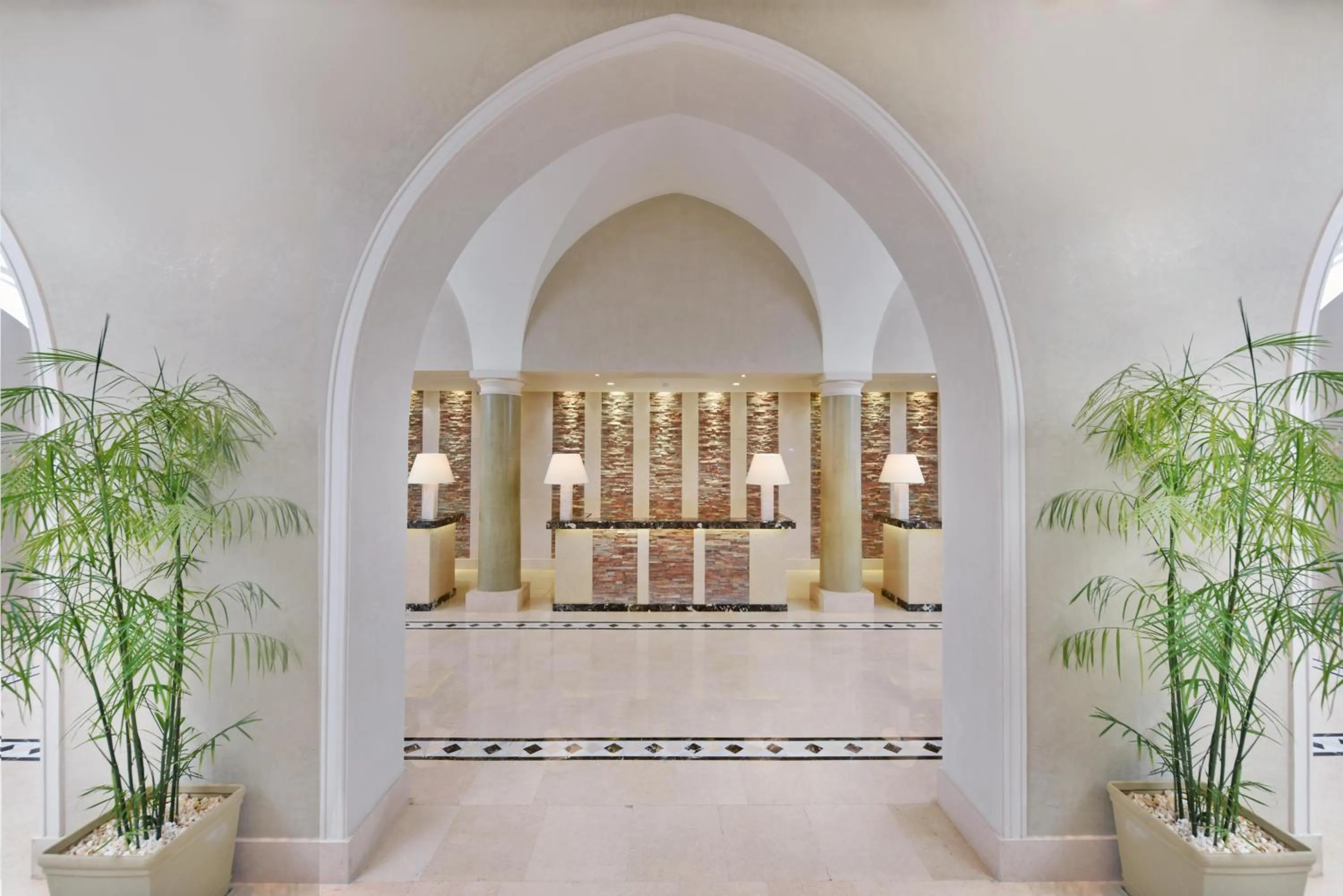 Facade/entrance in JAZ Mirabel Resort