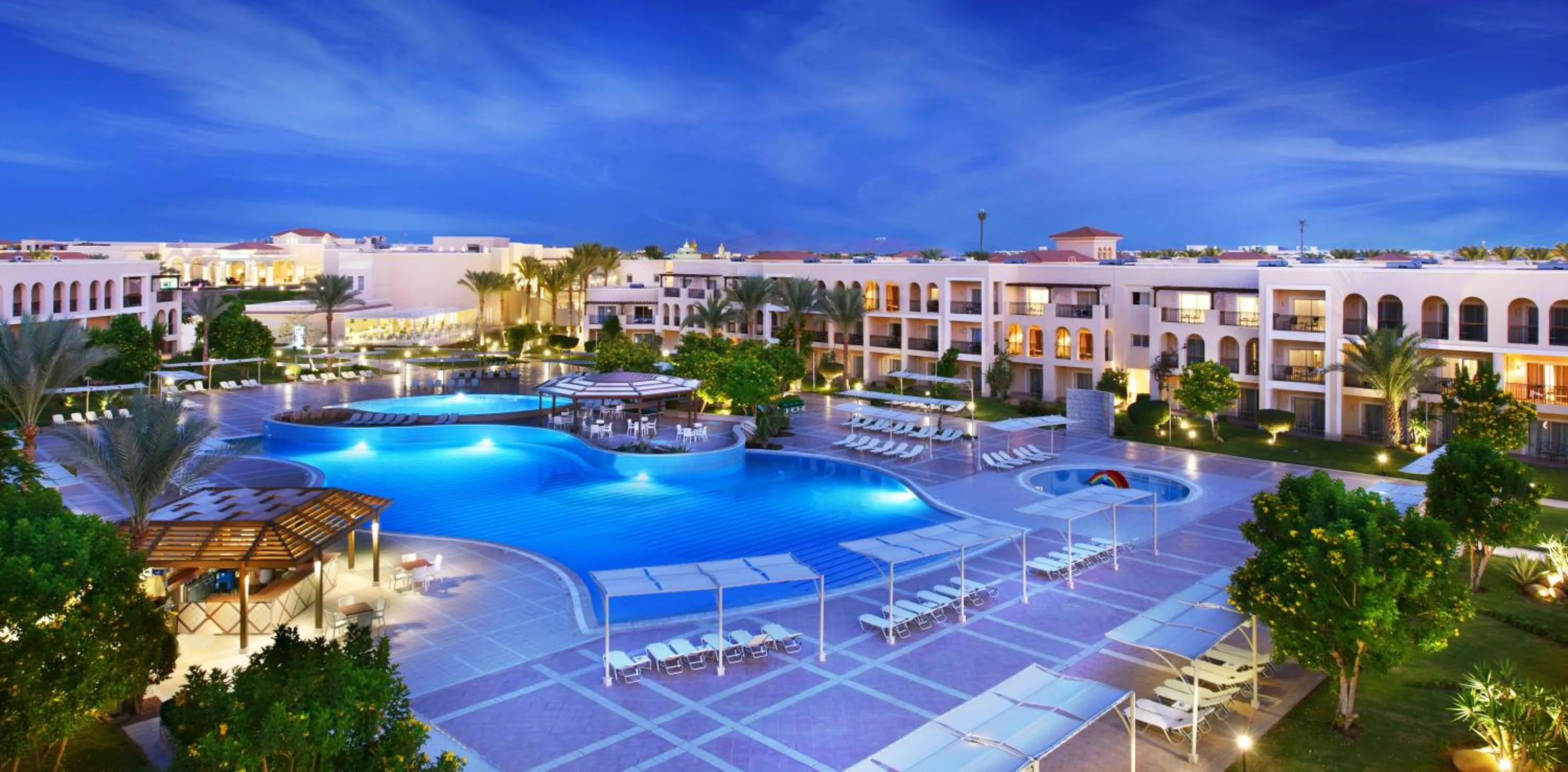 Pool view in JAZ Mirabel Resort