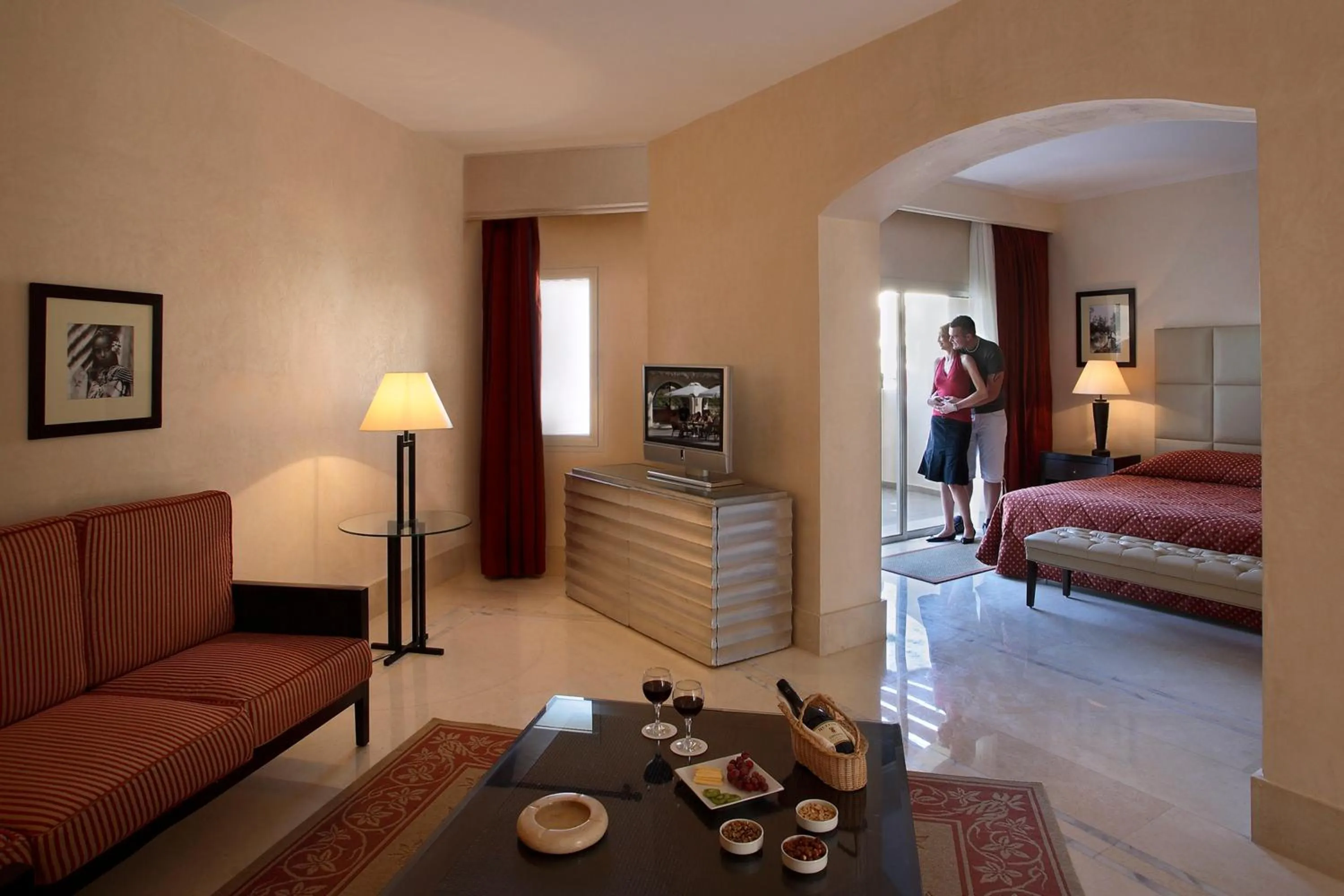 Living room, Bed in JAZ Mirabel Resort