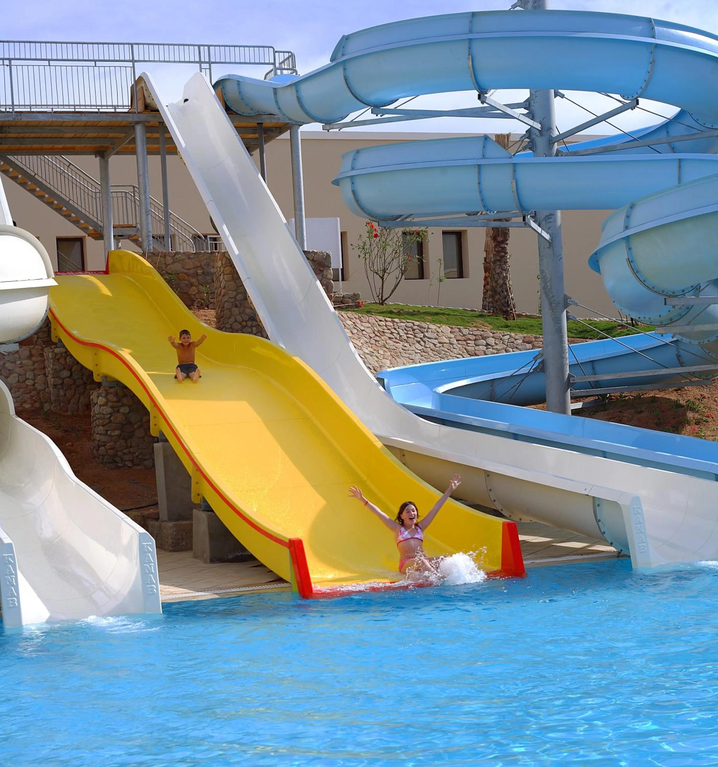 Aqua park in JAZ Mirabel Resort
