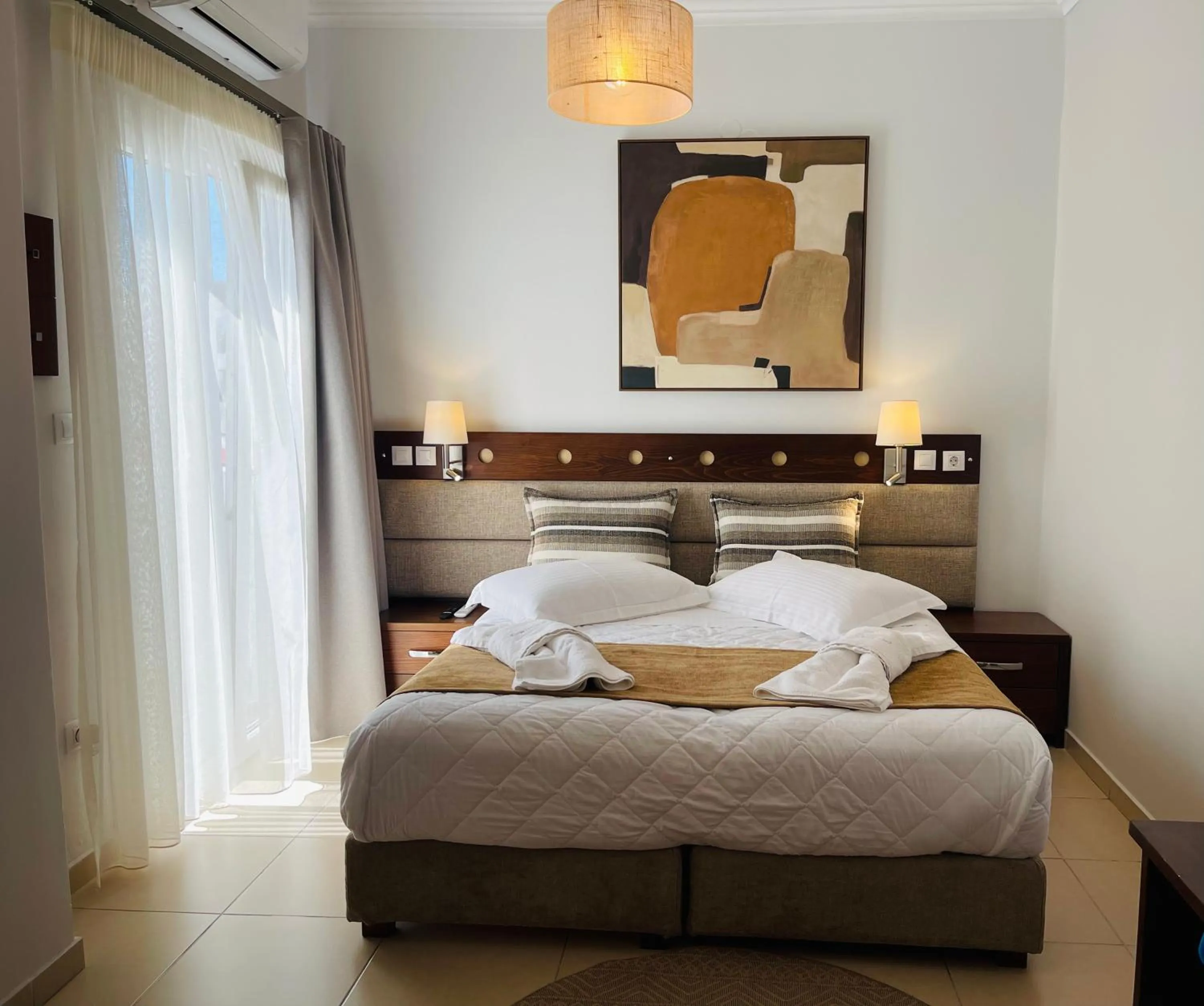 Bed in Semiramis Guesthouse