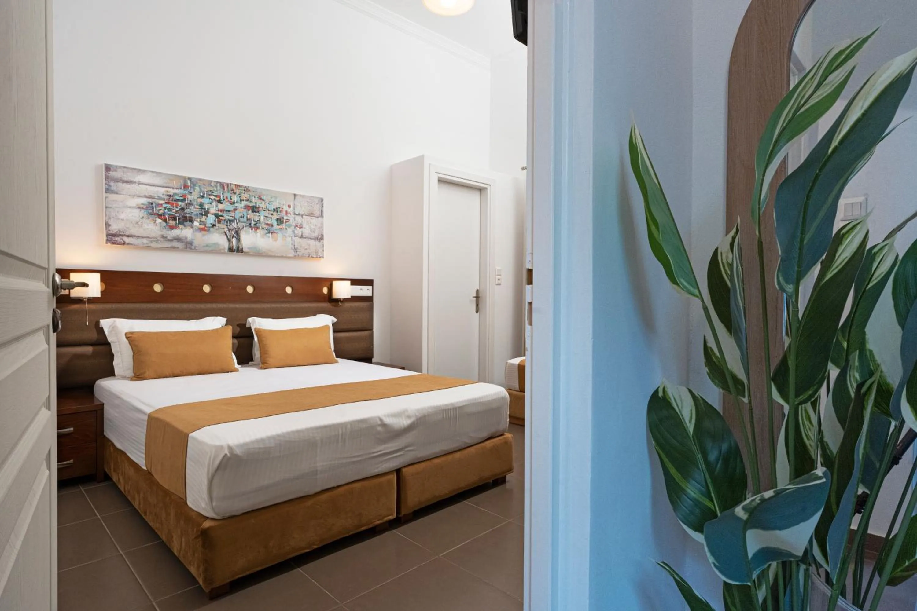 Bed in Semiramis Guesthouse