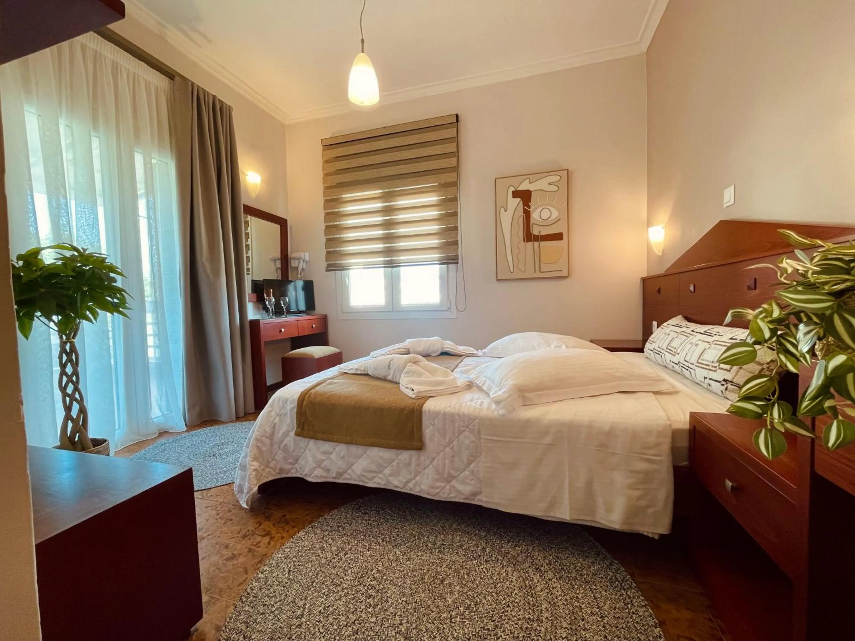 Bed in Semiramis Guesthouse