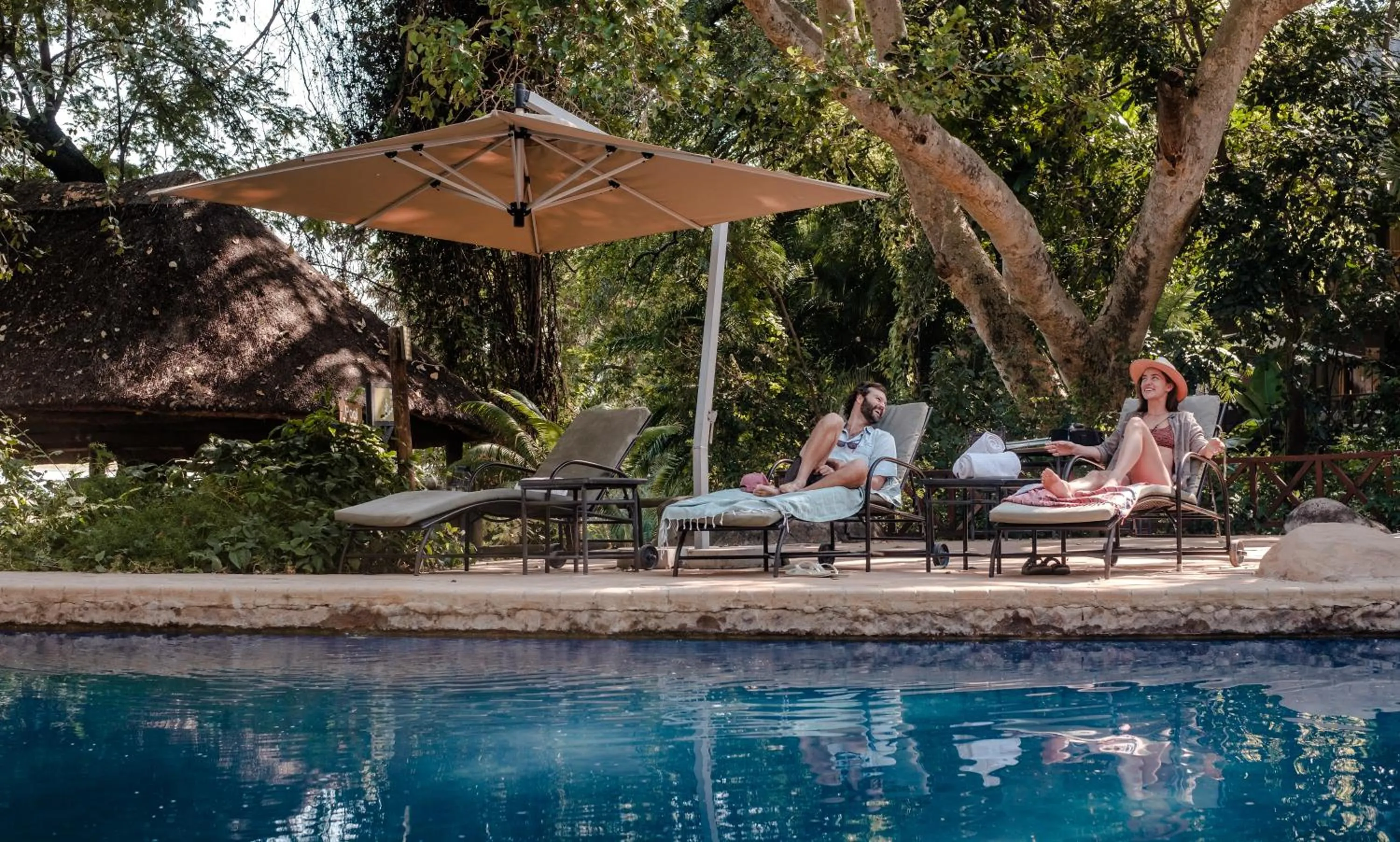Swimming pool in Chobe Marina Lodge