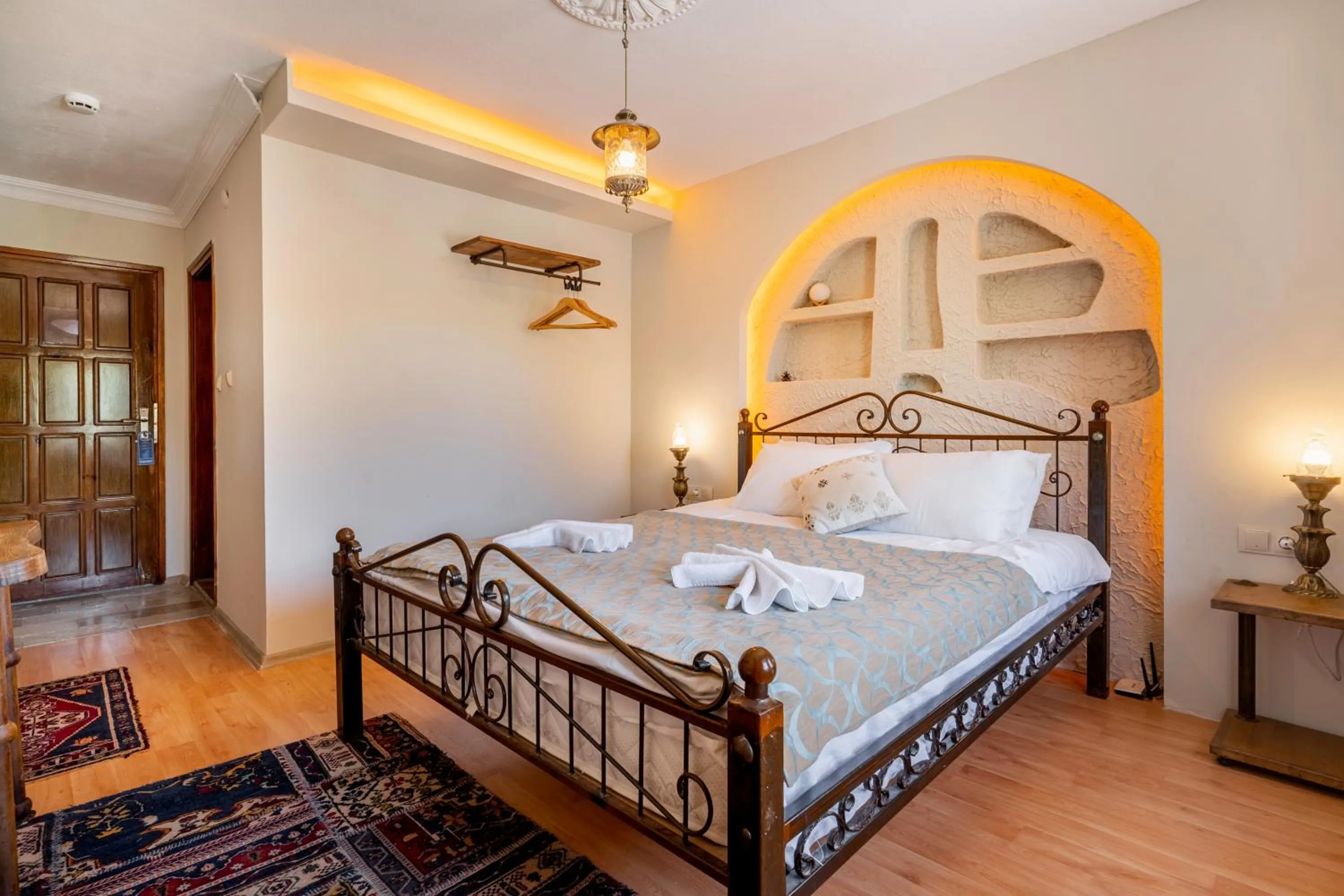 Bed in Nomads Cave Hotel & Rooftop