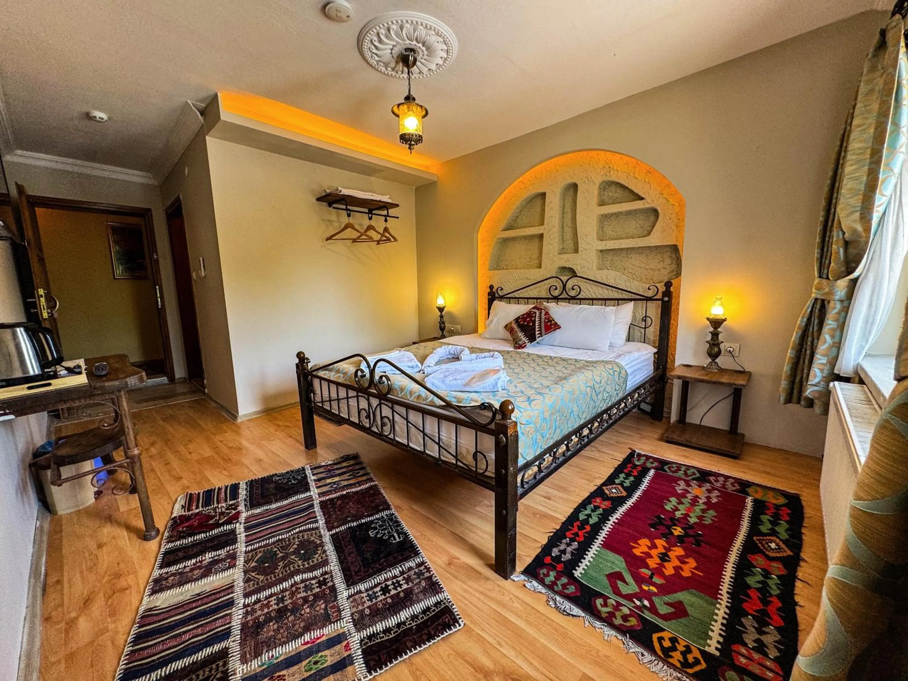 Bed in Nomads Cave Hotel & Rooftop